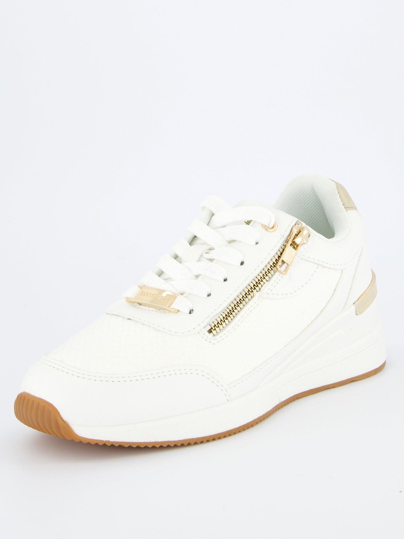 elle-sport-lace-up-wedge-trainers-whitestillFront