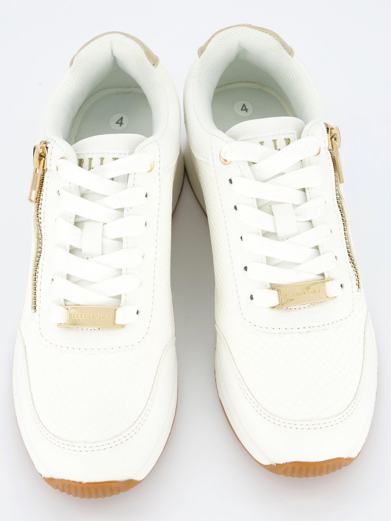 Image 3 of 7 of Elle Sport Wedge Trainer &ndash; White