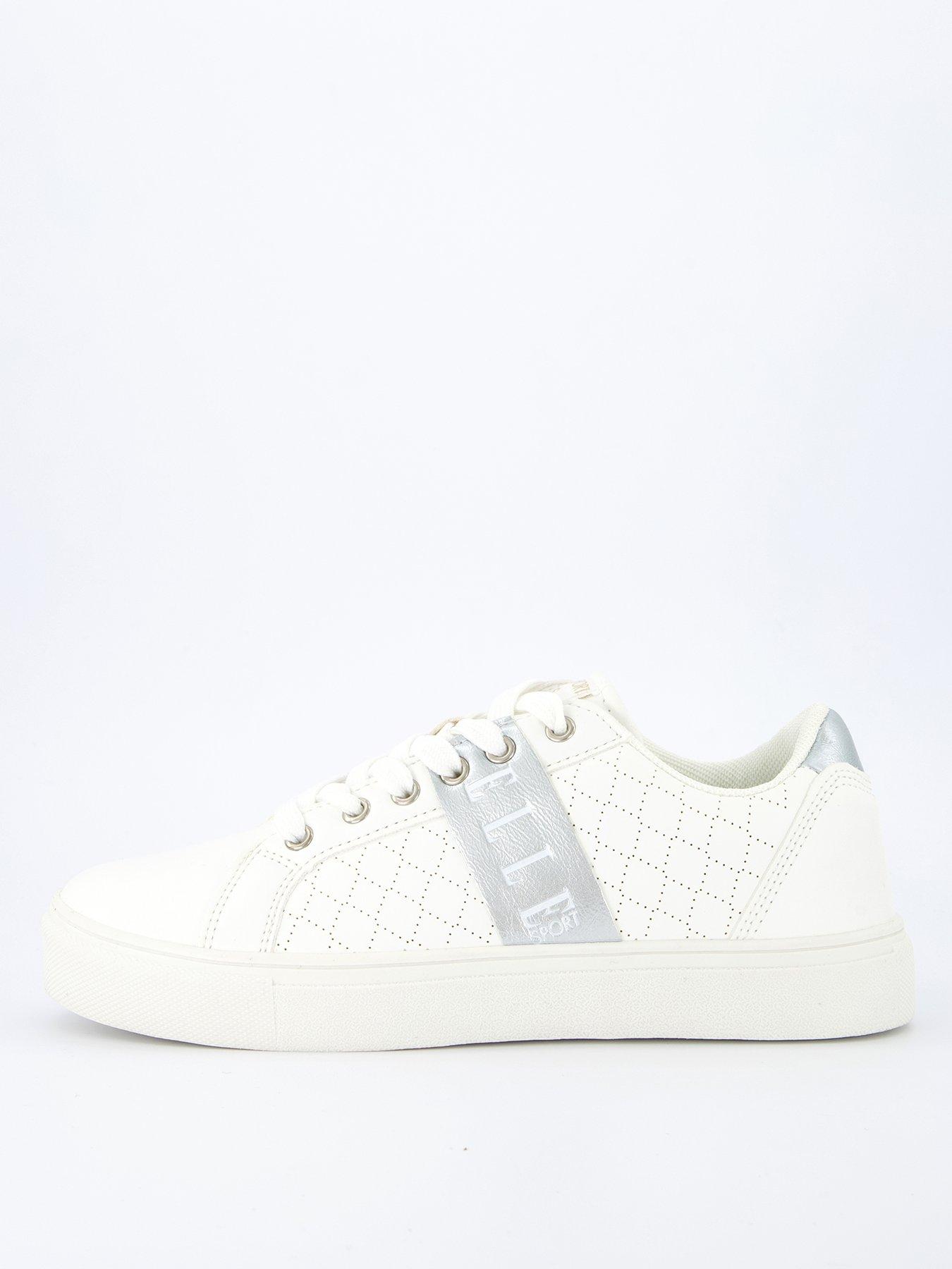 elle-sport-side-stripe-trainers-white