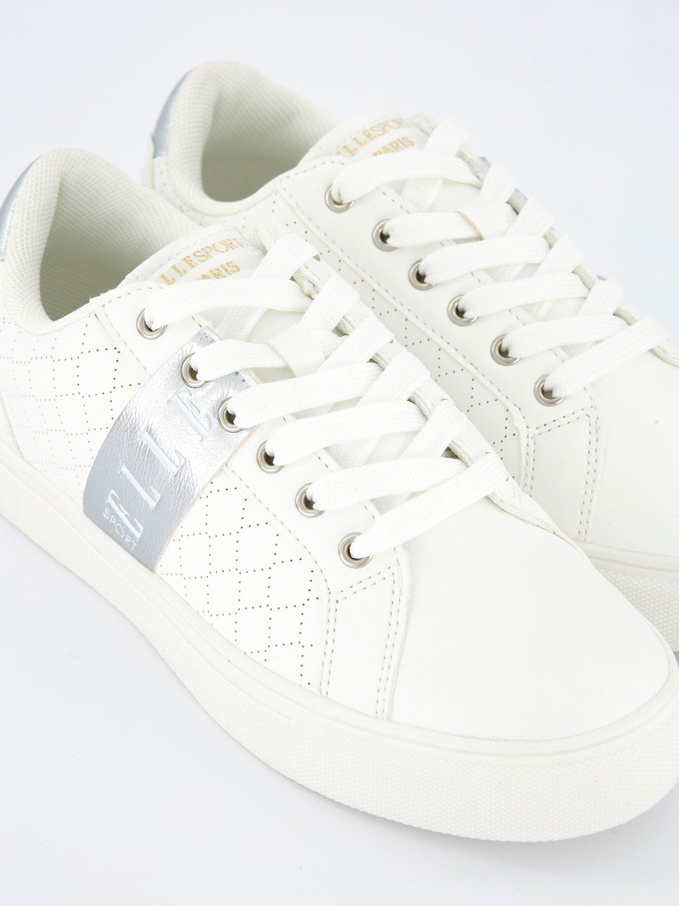 Image 5 of 7 of Elle Sport Side Stripe Trainers - White