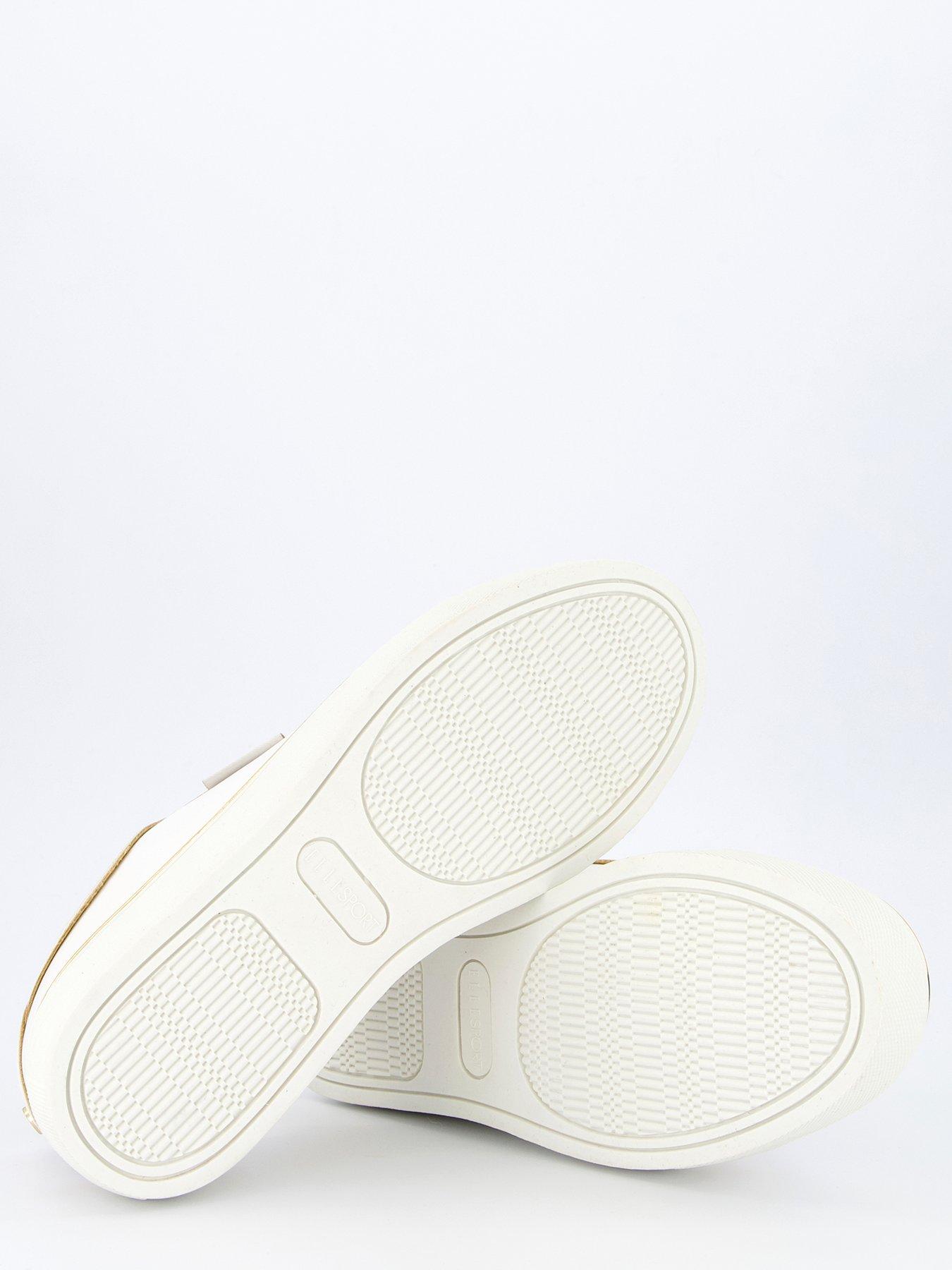 Image 4 of 7 of Elle Sport Pearl Embellished Trainers - White