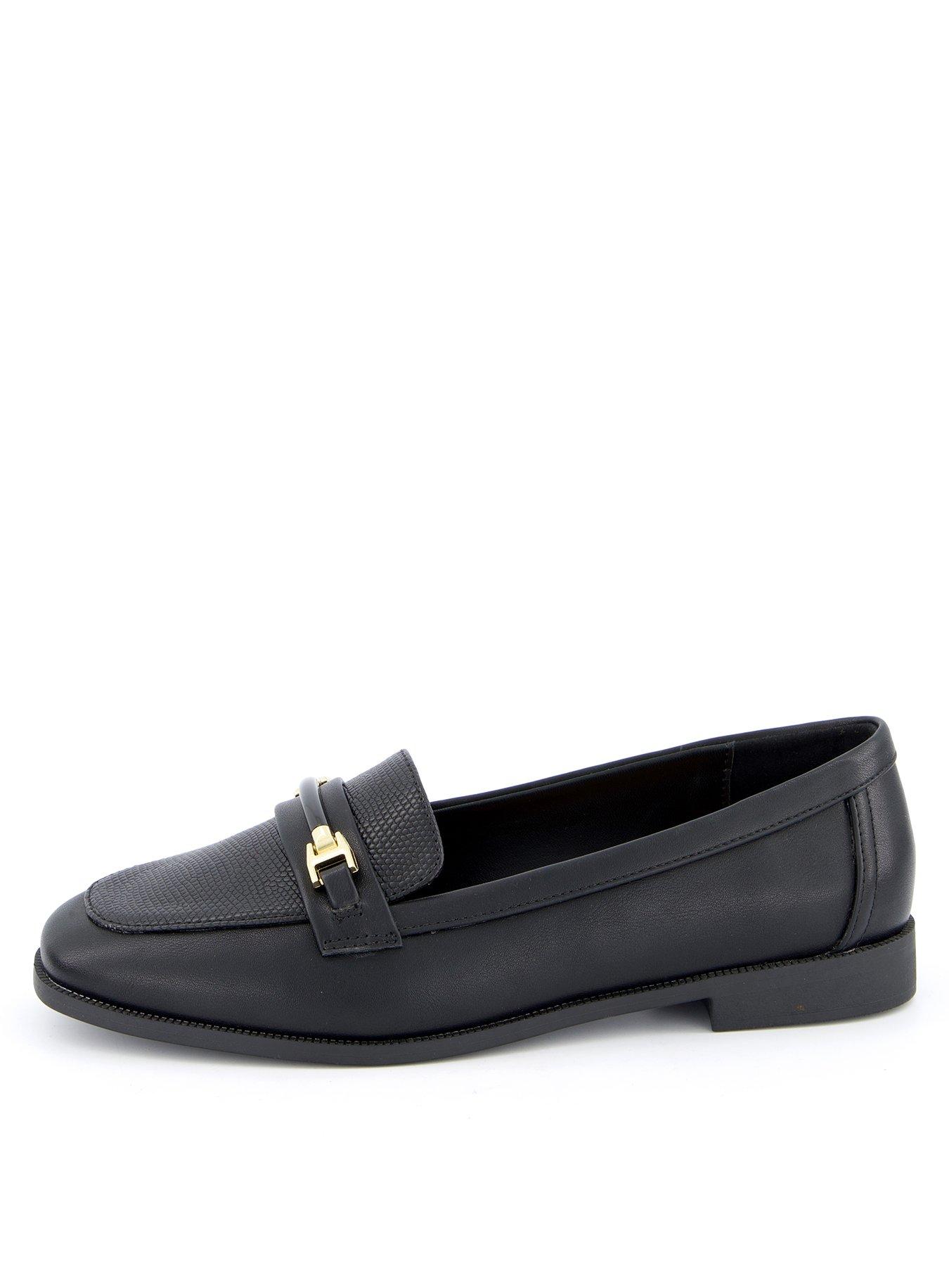 everyday-wide-fit-snaffle-loafer-blackstillFront