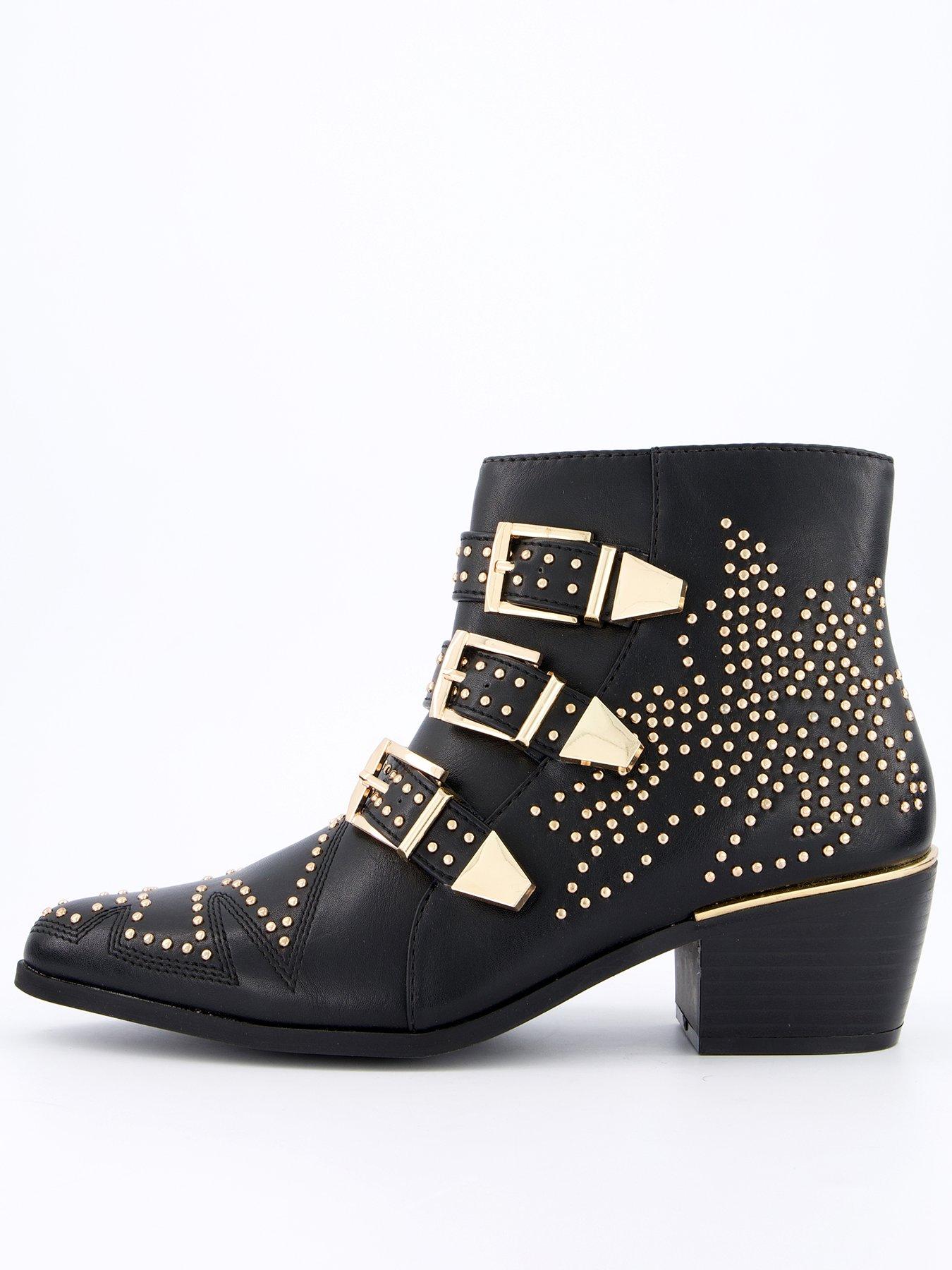 v-by-very-summer-buckle-western-ankle-boot-black