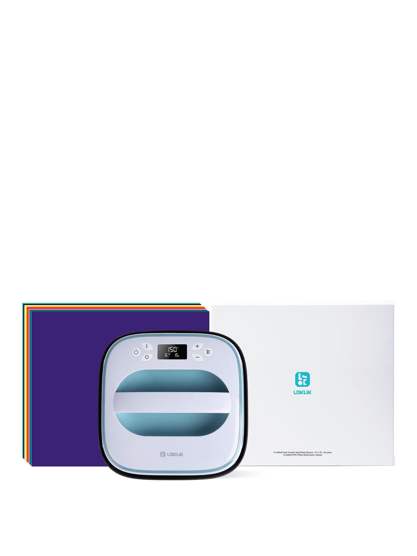 Image 1 of 7 of Loklik Impress 10*10 Heat Press Starter Bundle Denim Blue