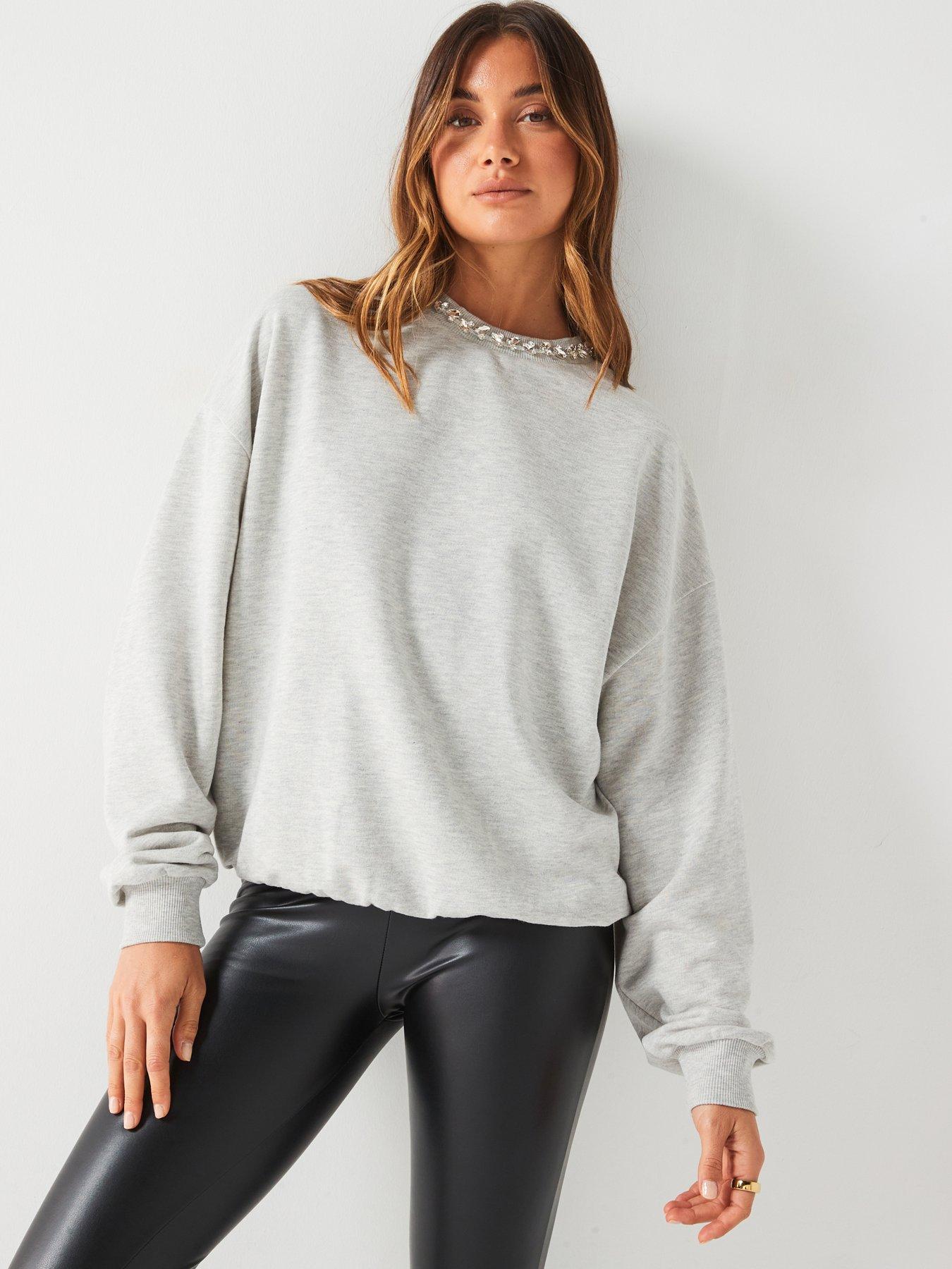 v-by-very-oversizednbspdiamante-trim-sweatshirt-grey