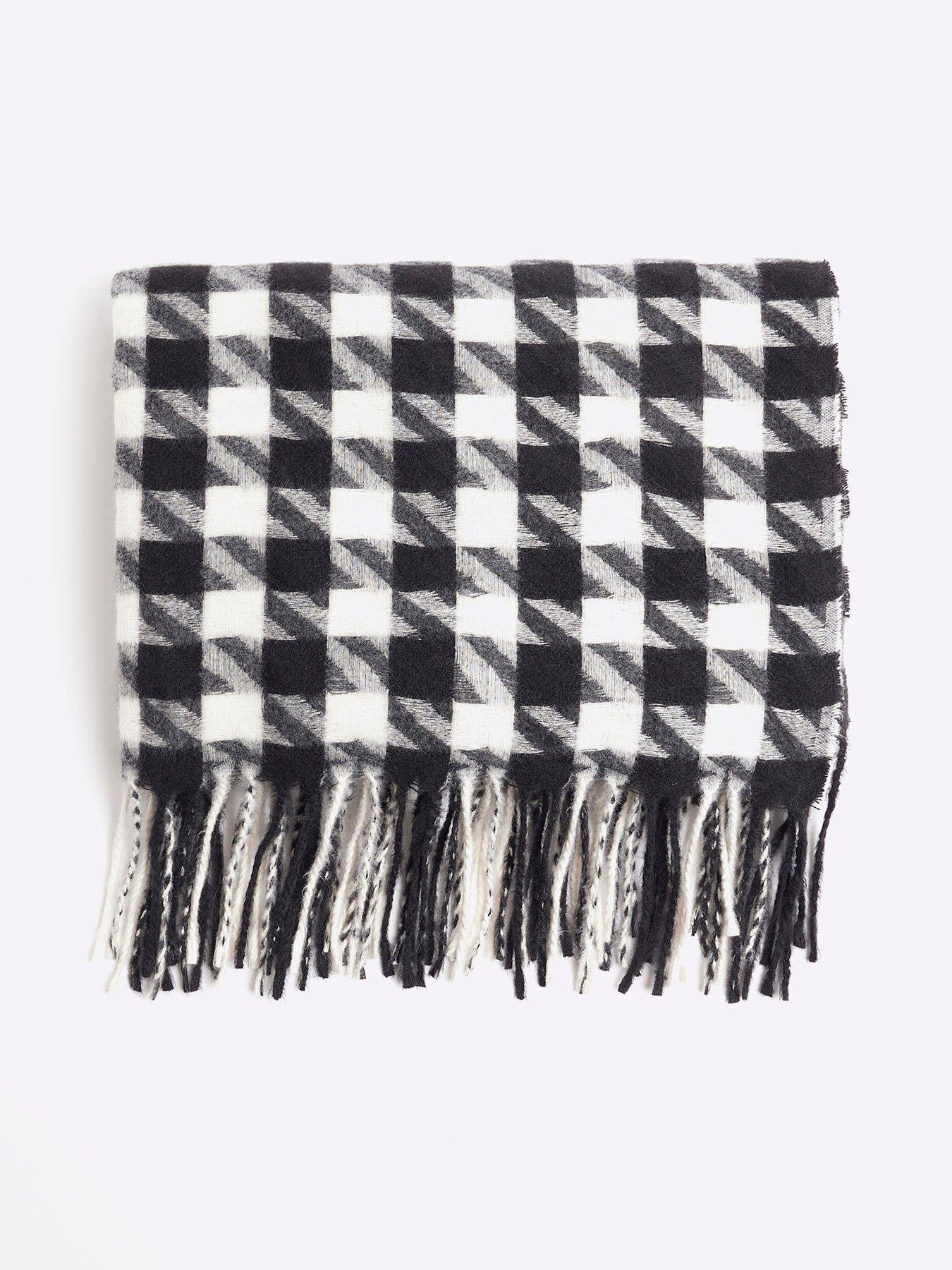 river-island-dogtooth-scarf-black