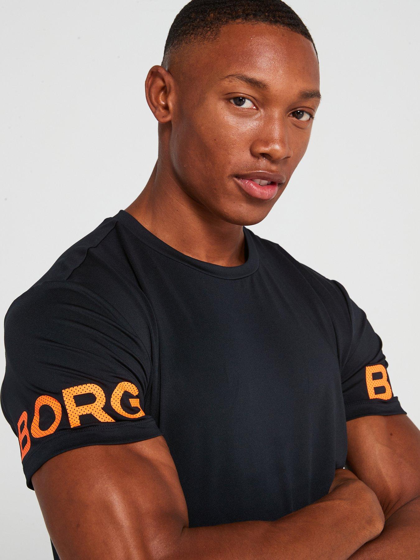 bjorn-borg-mens-training-short-sleeved-tee-blackorangeoutfit