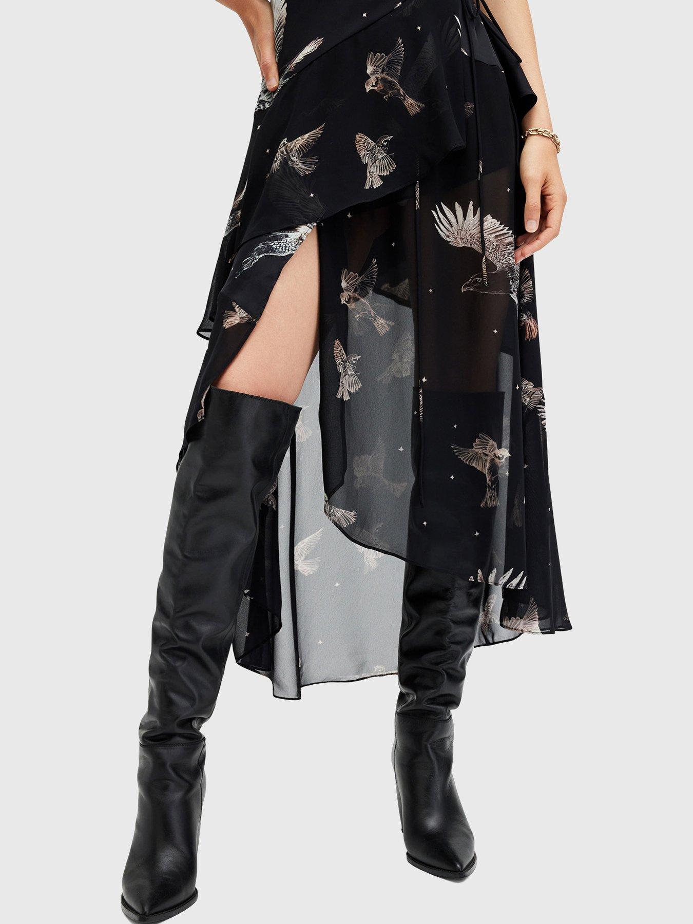 allsaints-alana-printed-wrap-over-midi-dress-blackoutfit