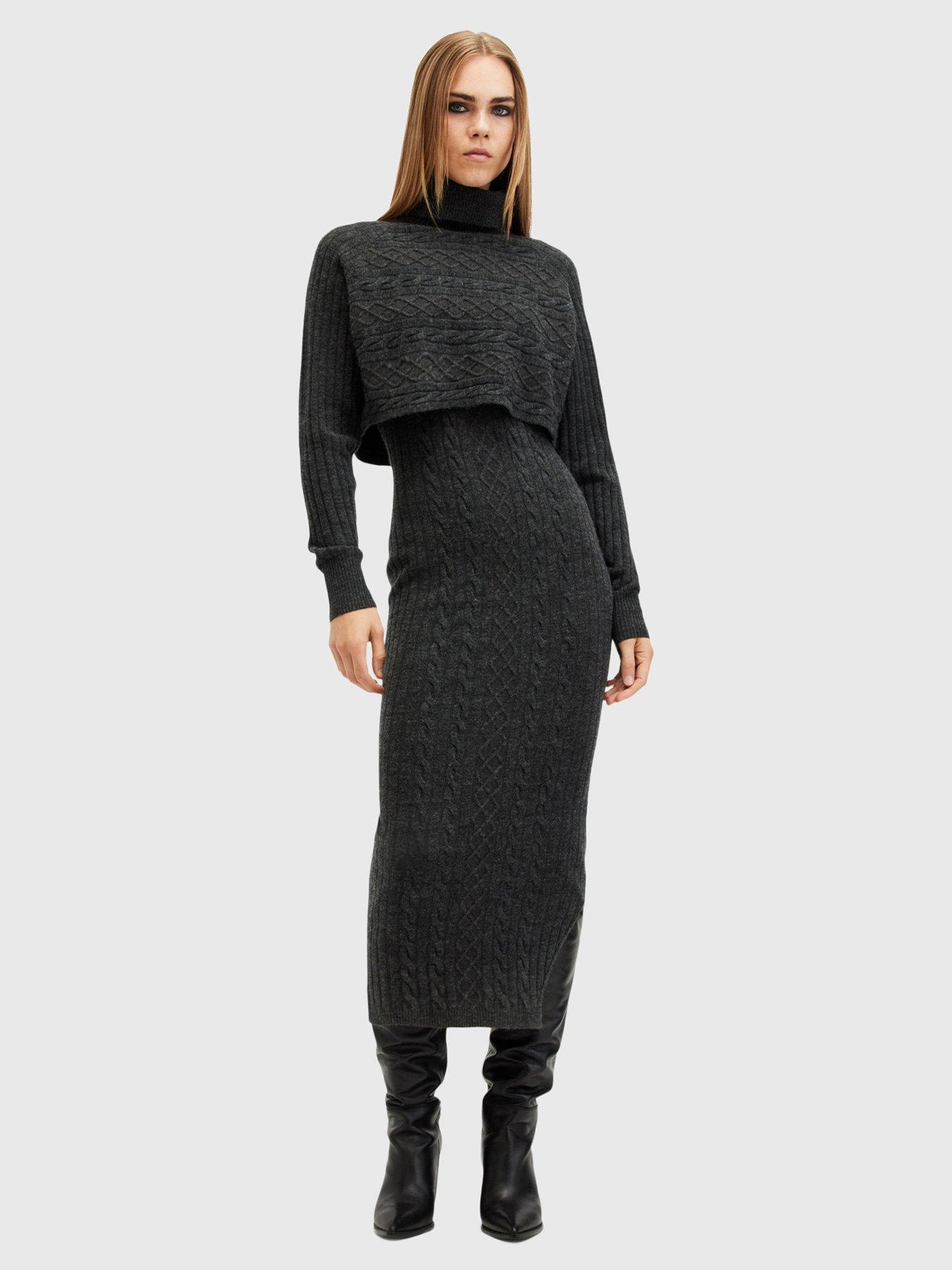 allsaints-muriel-2-in-1-knitted-slim-midi-dress-charcoal-black