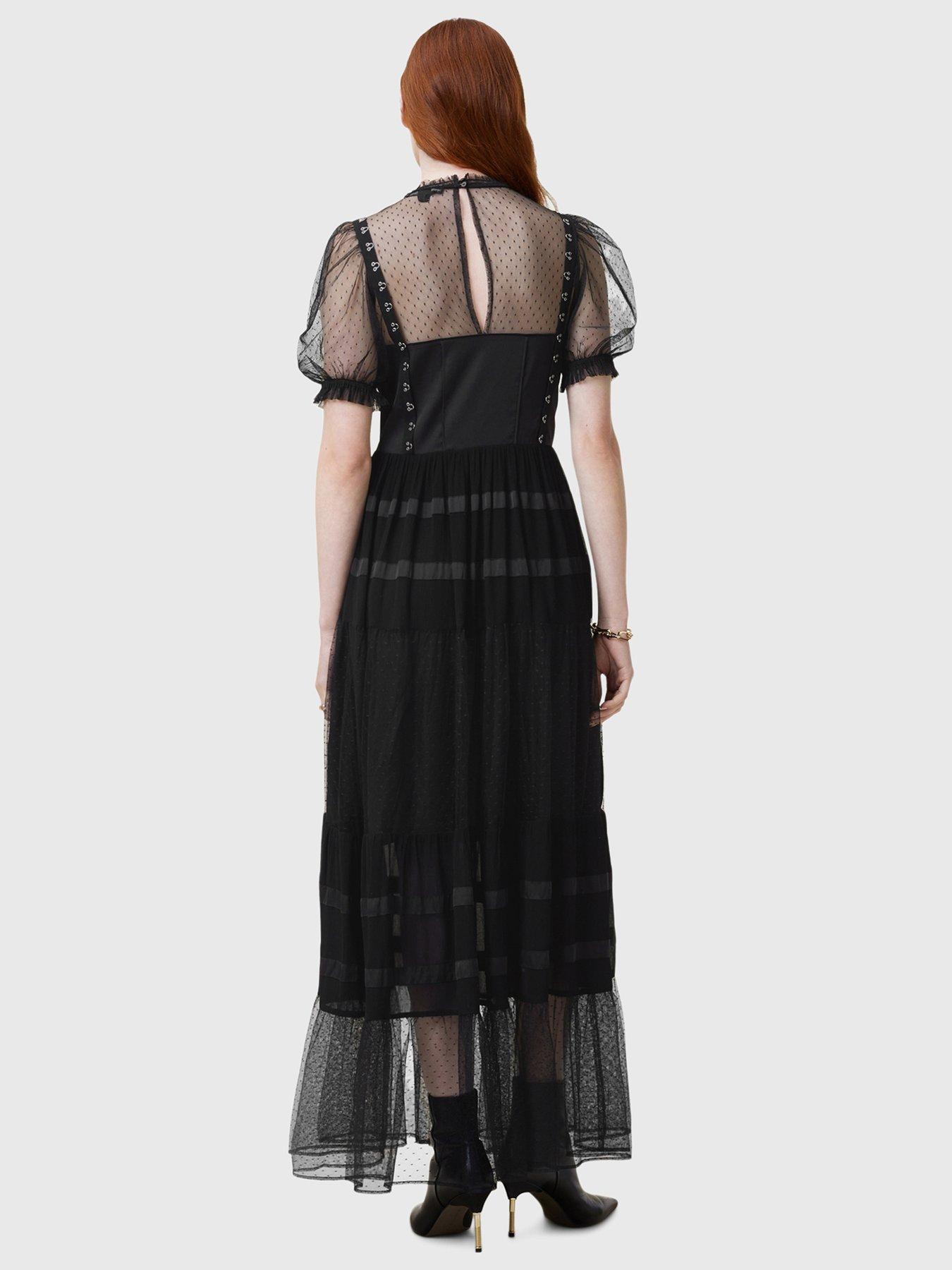 allsaints-ryla-polka-dot-mesh-maxi-dress-blackoutfit