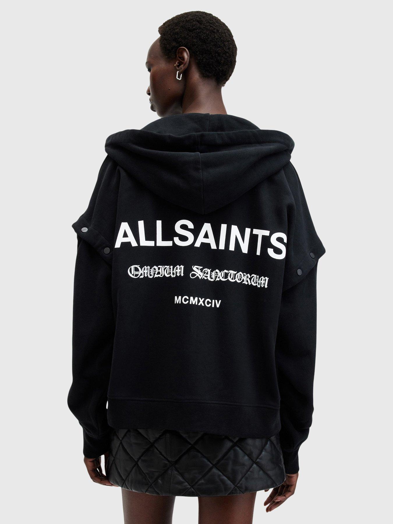 AllSaints Omnium Amphia Logo Hoodie - Black