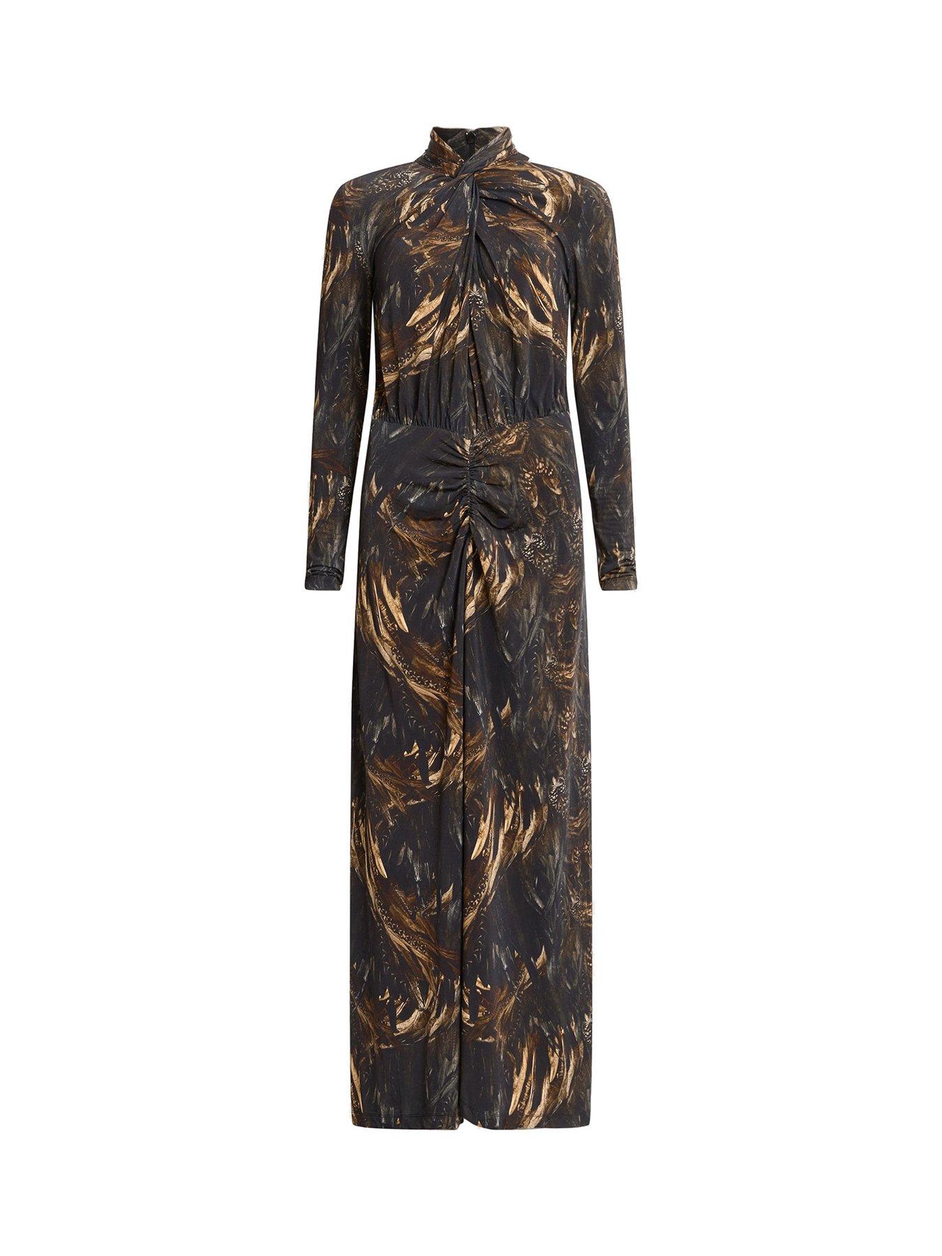 allsaints-mina-slim-fit-printed-maxi-dress-blackdetail