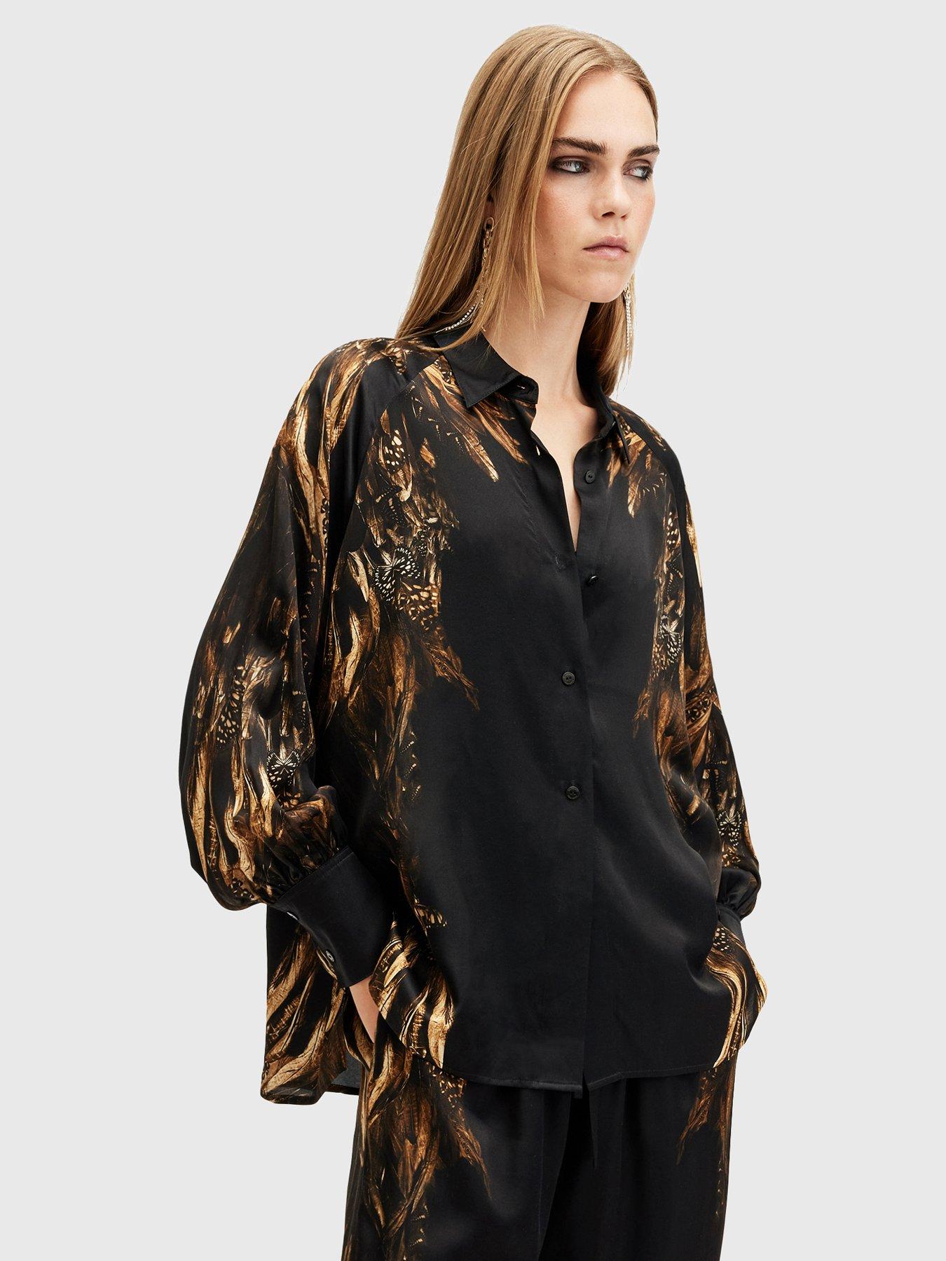 allsaints-oana-silk-blend-printed-shirt-black