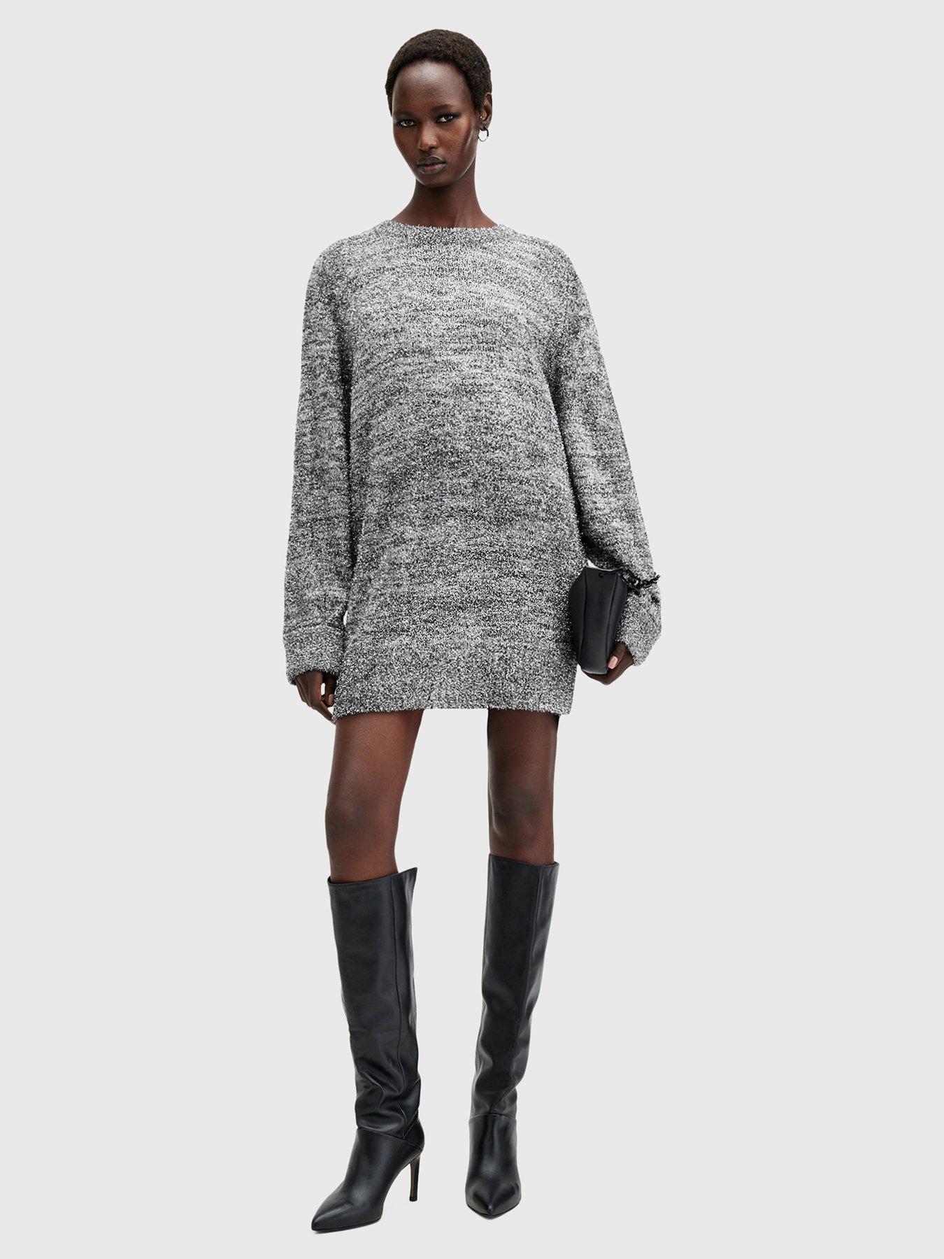 allsaints-dazzle-oversized-jumper-dress-grey