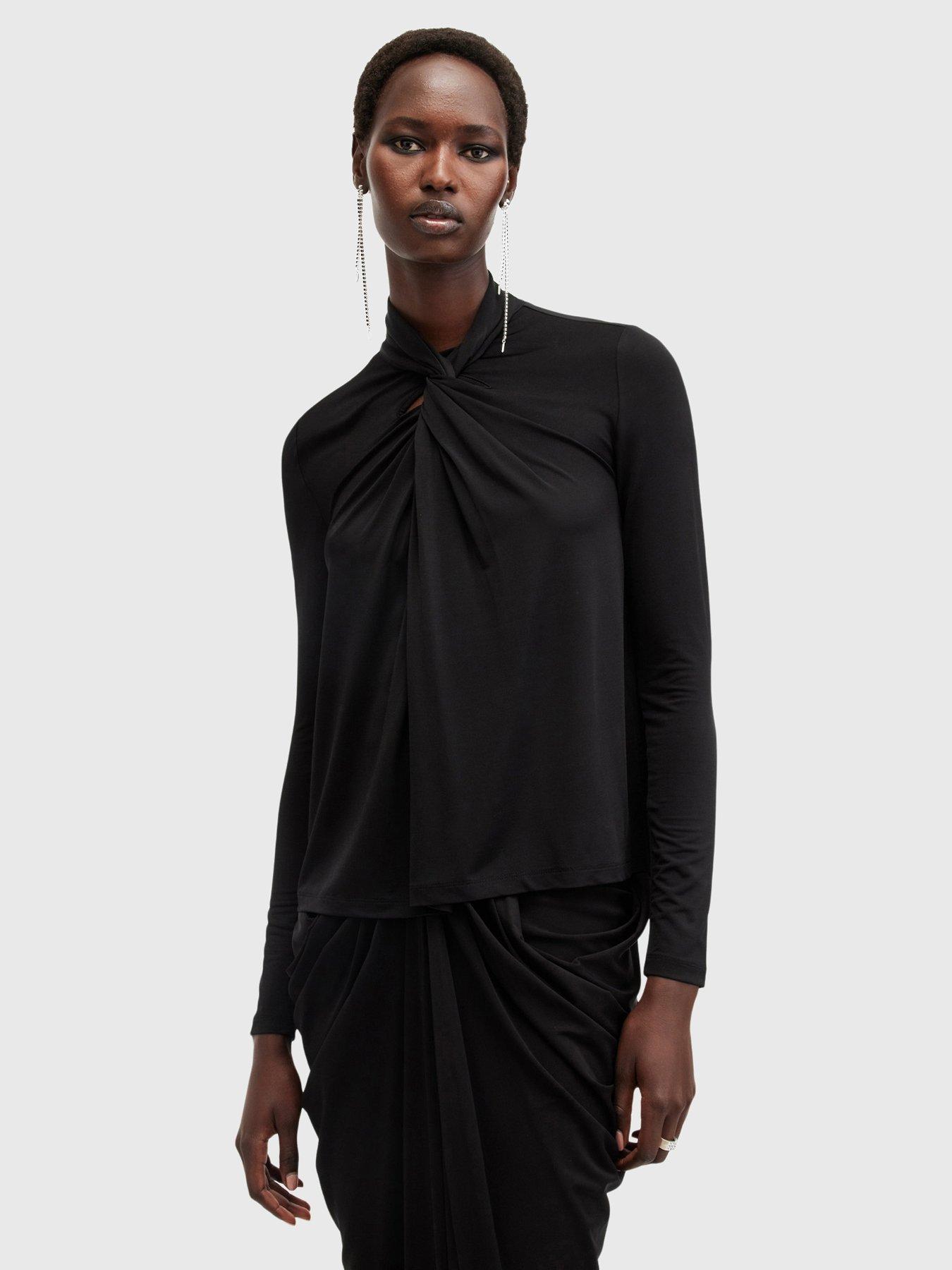 allsaints-mina-top-black