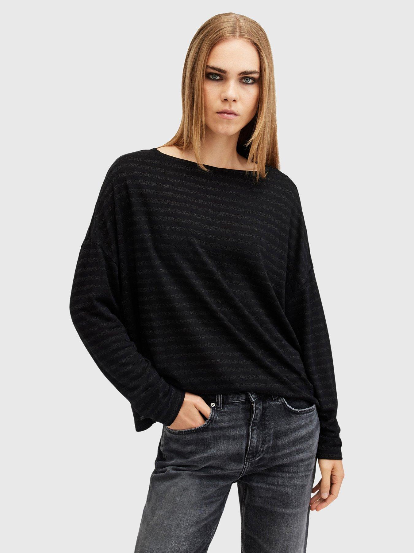 allsaints-rita-relaxed-fit-stripe-t-shirt-black