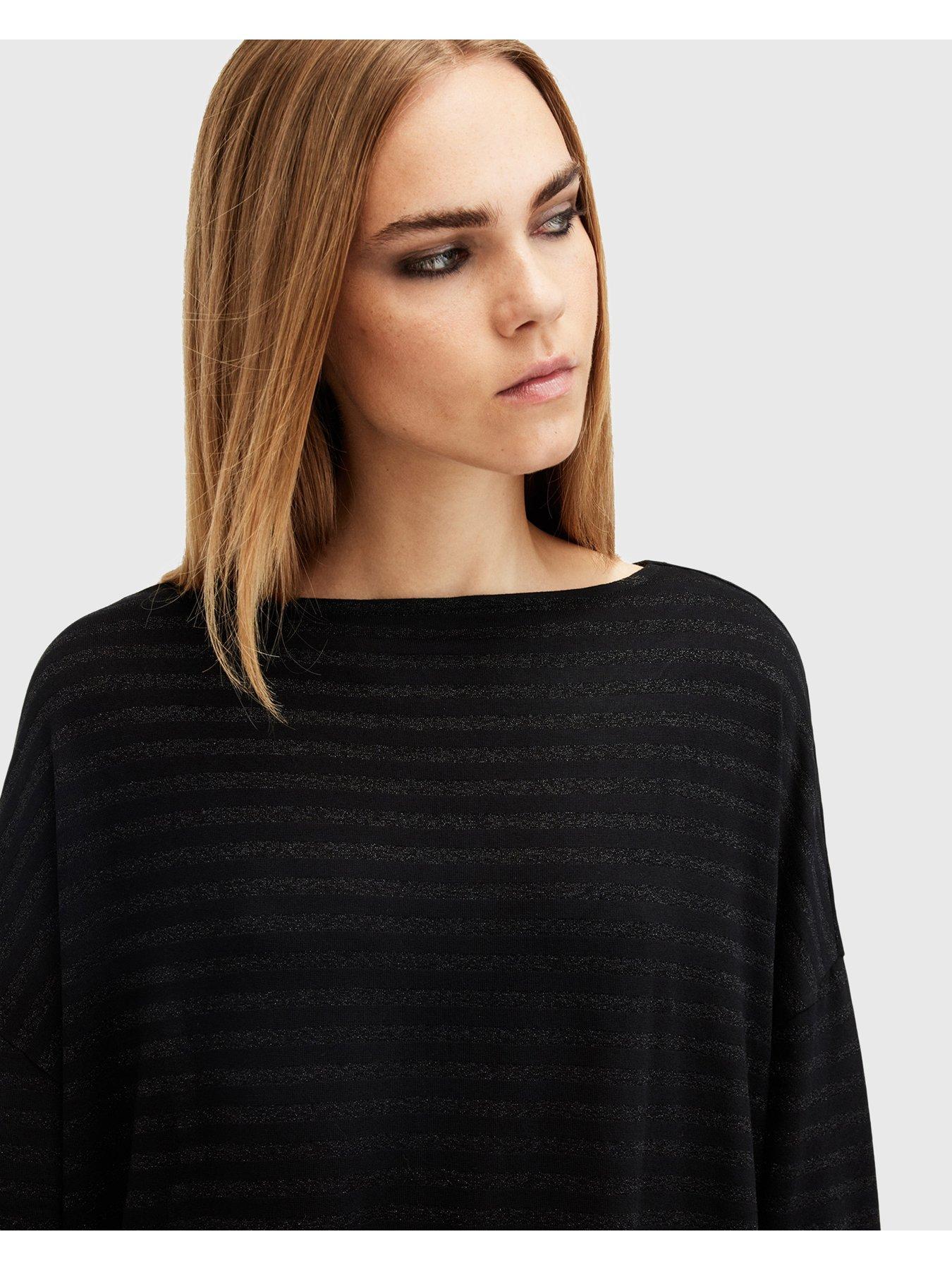 allsaints-rita-relaxed-fit-stripe-t-shirt-blackoutfit