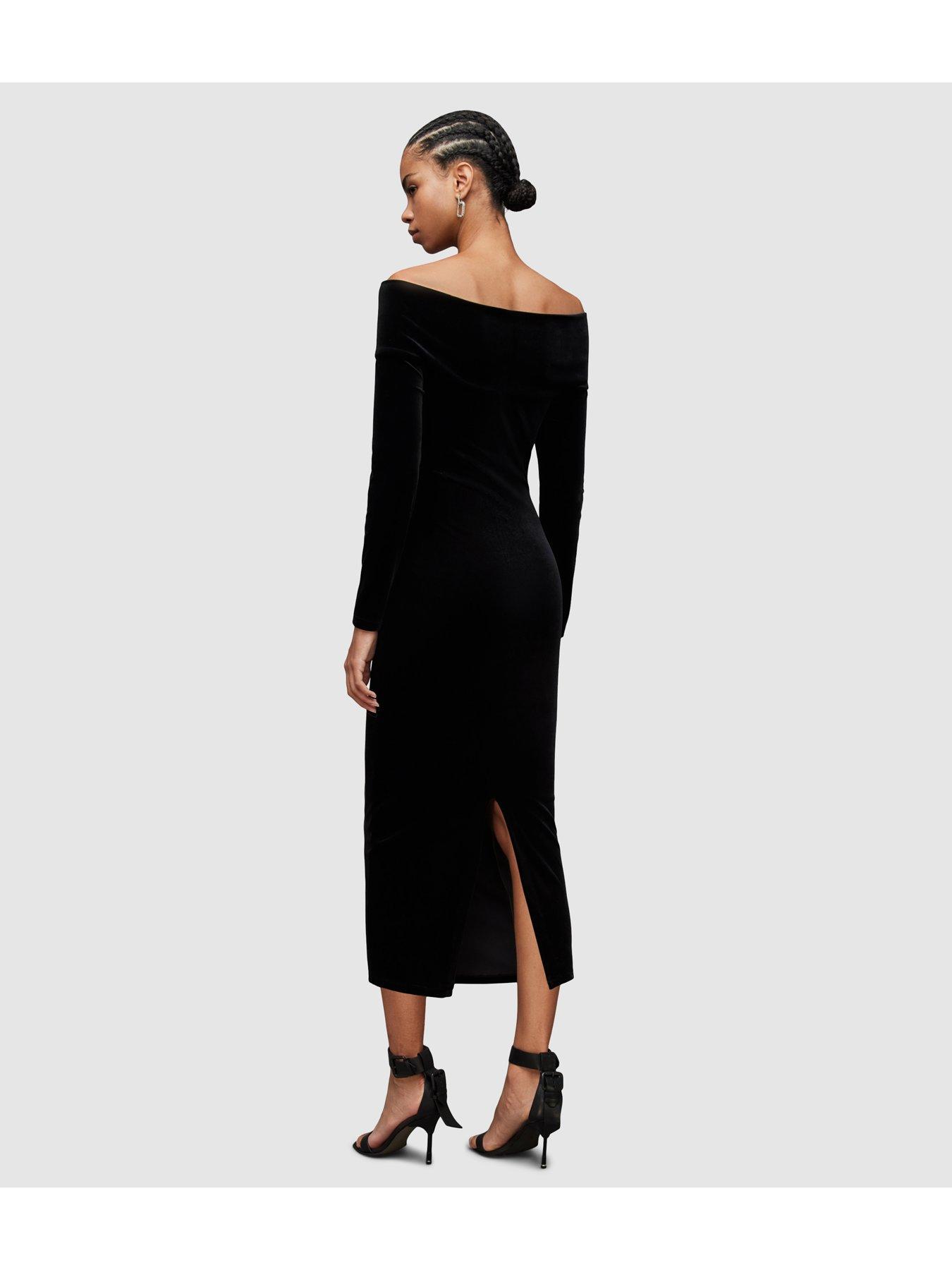 allsaints-delta-velvet-dress-blackstillFront