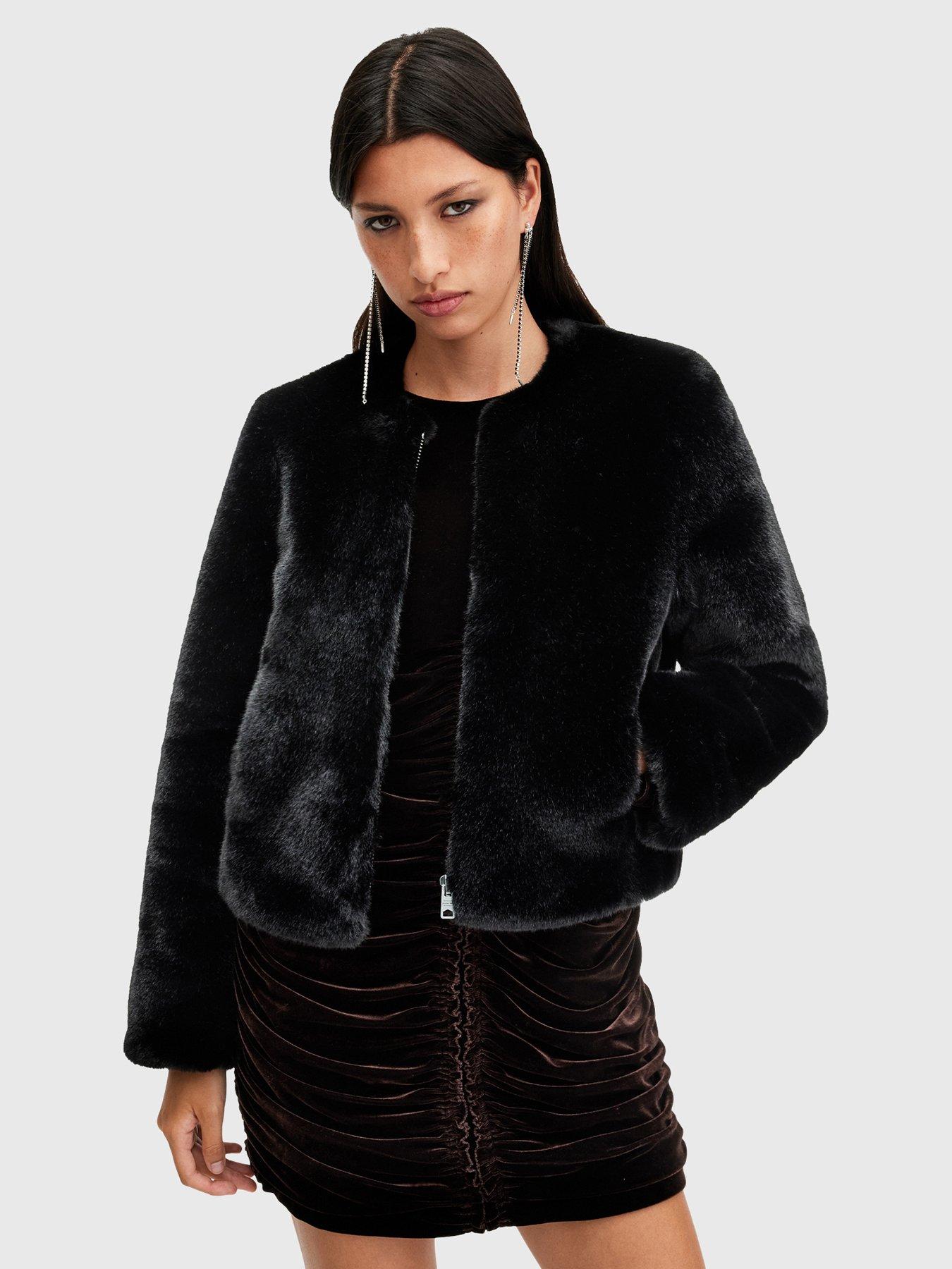 allsaints-florence-faux-fur-cropped-coat-black