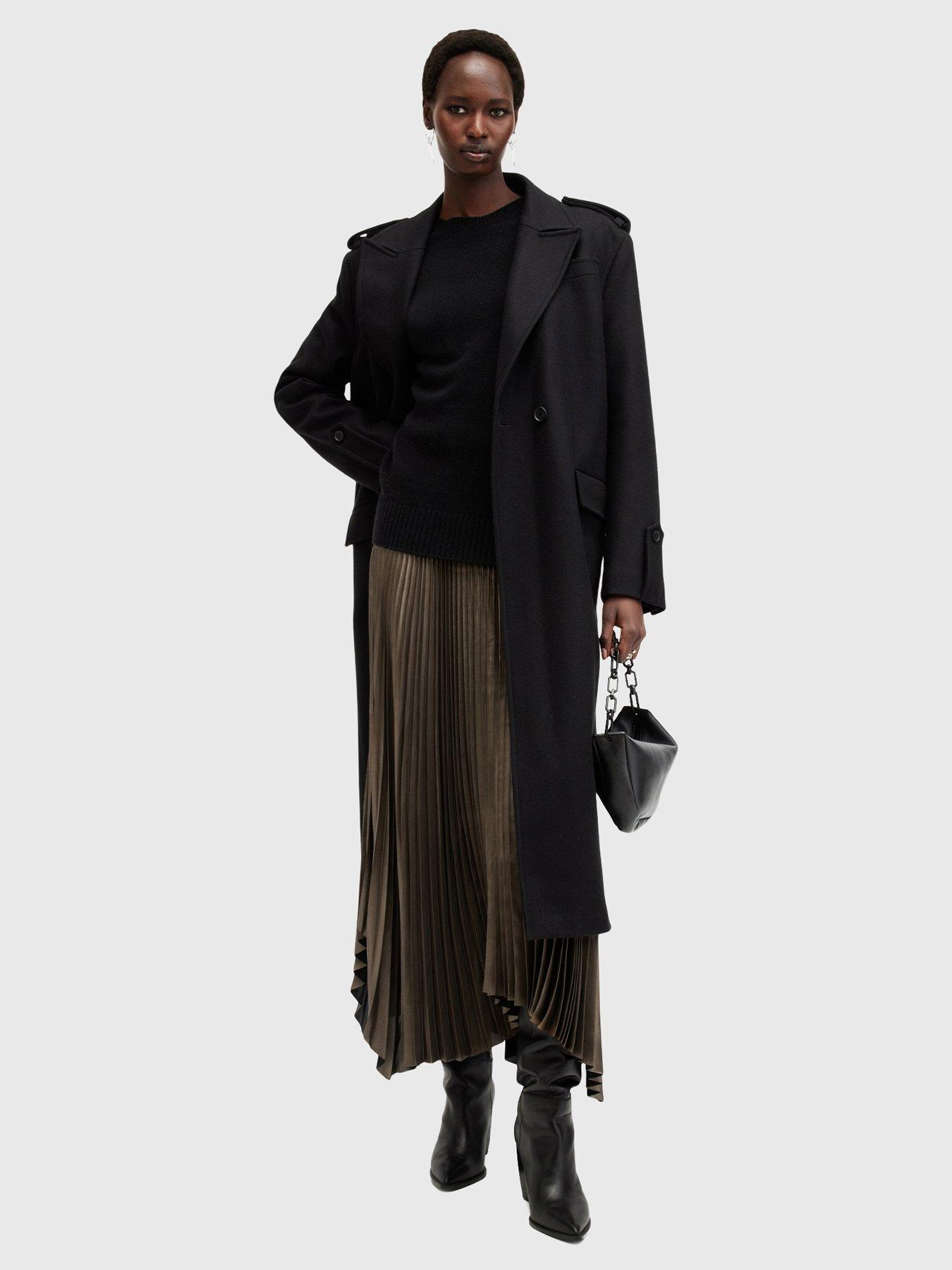 allsaints-lerin-metallic-asymmetric-maxi-skirt-greyoutfit