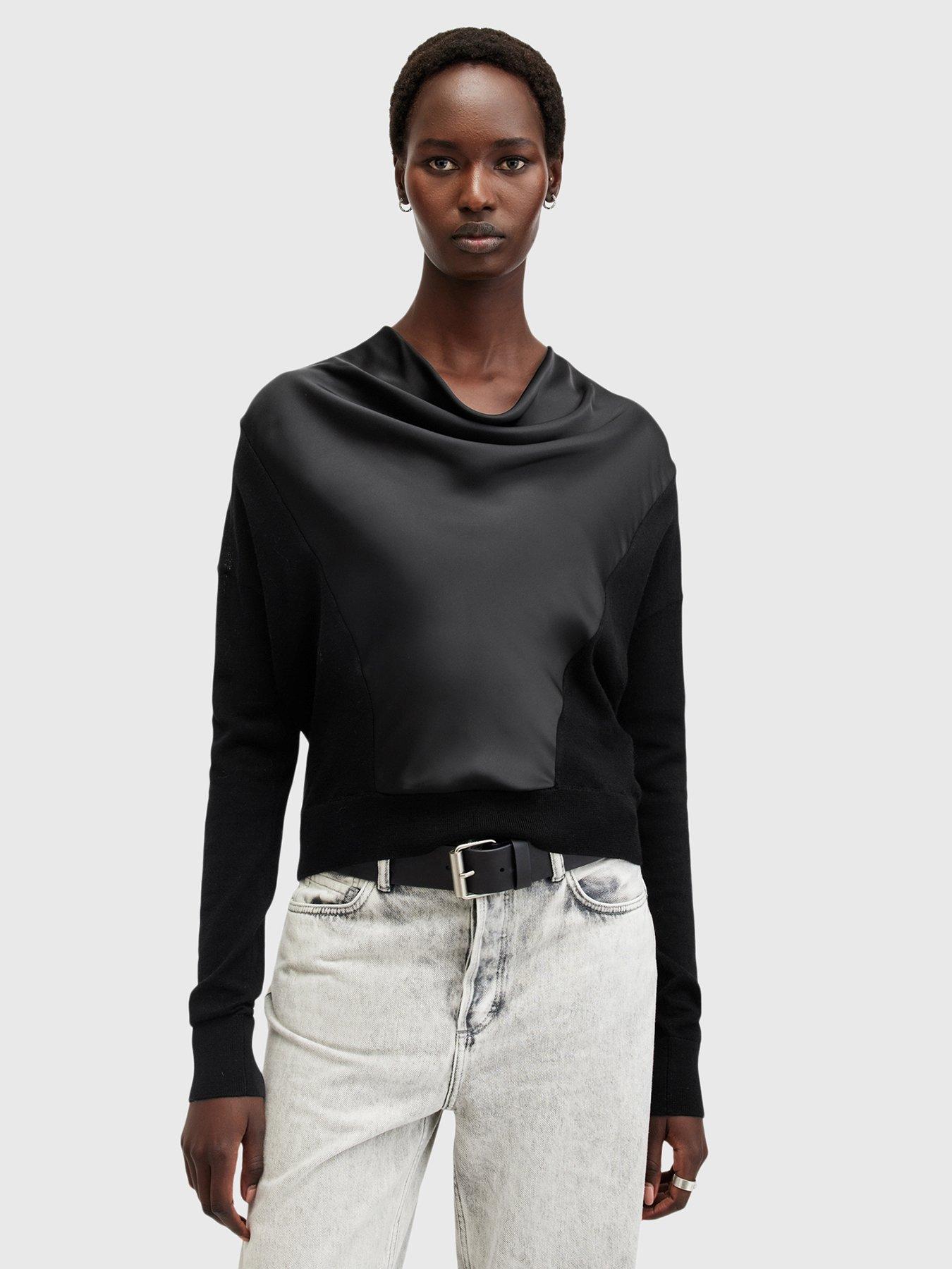 allsaints-myra-cowl-jumper-black