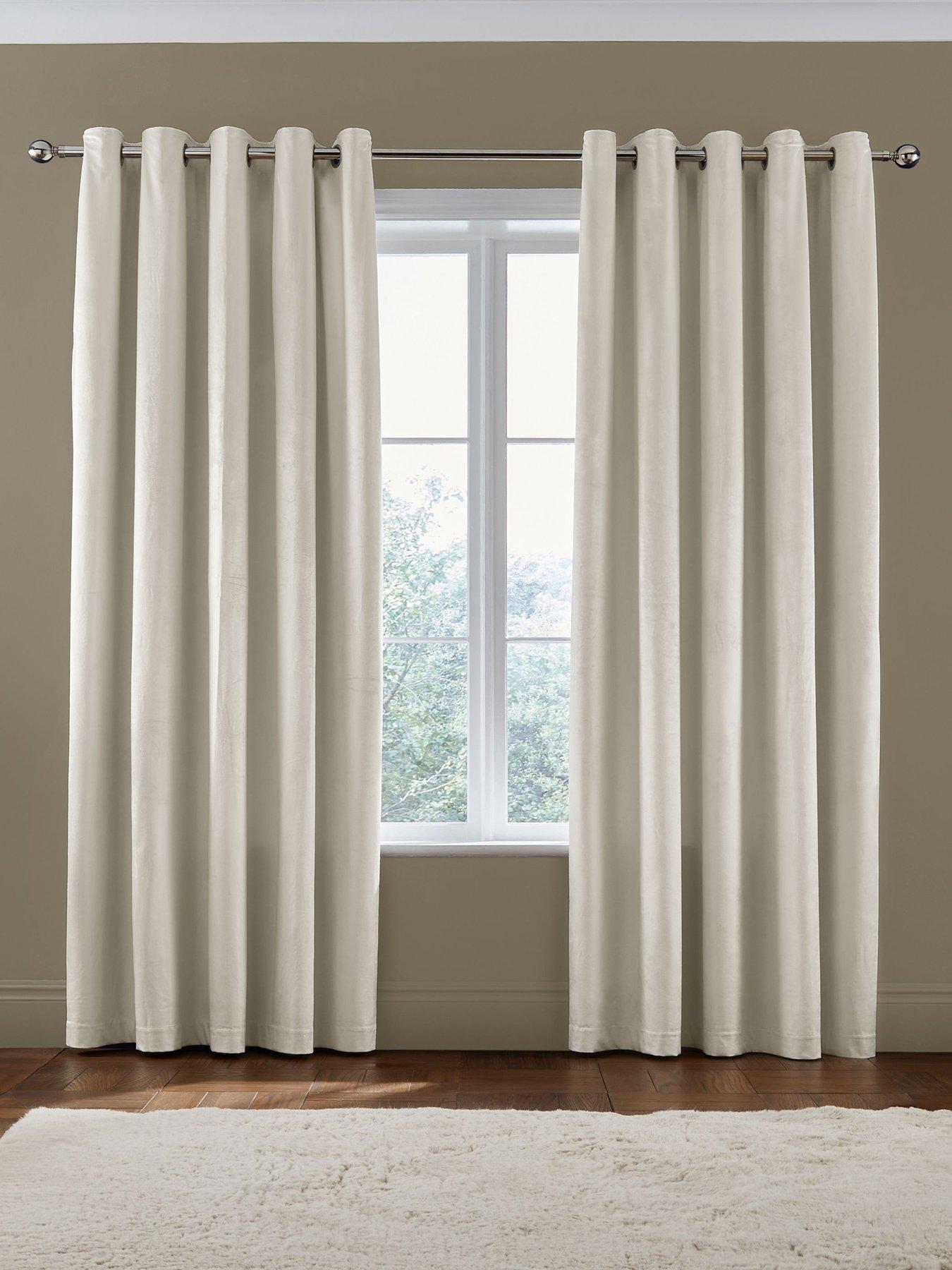 catherine-lansfield-kingsley-matt-velvet-eyelet-curtainsnbsp