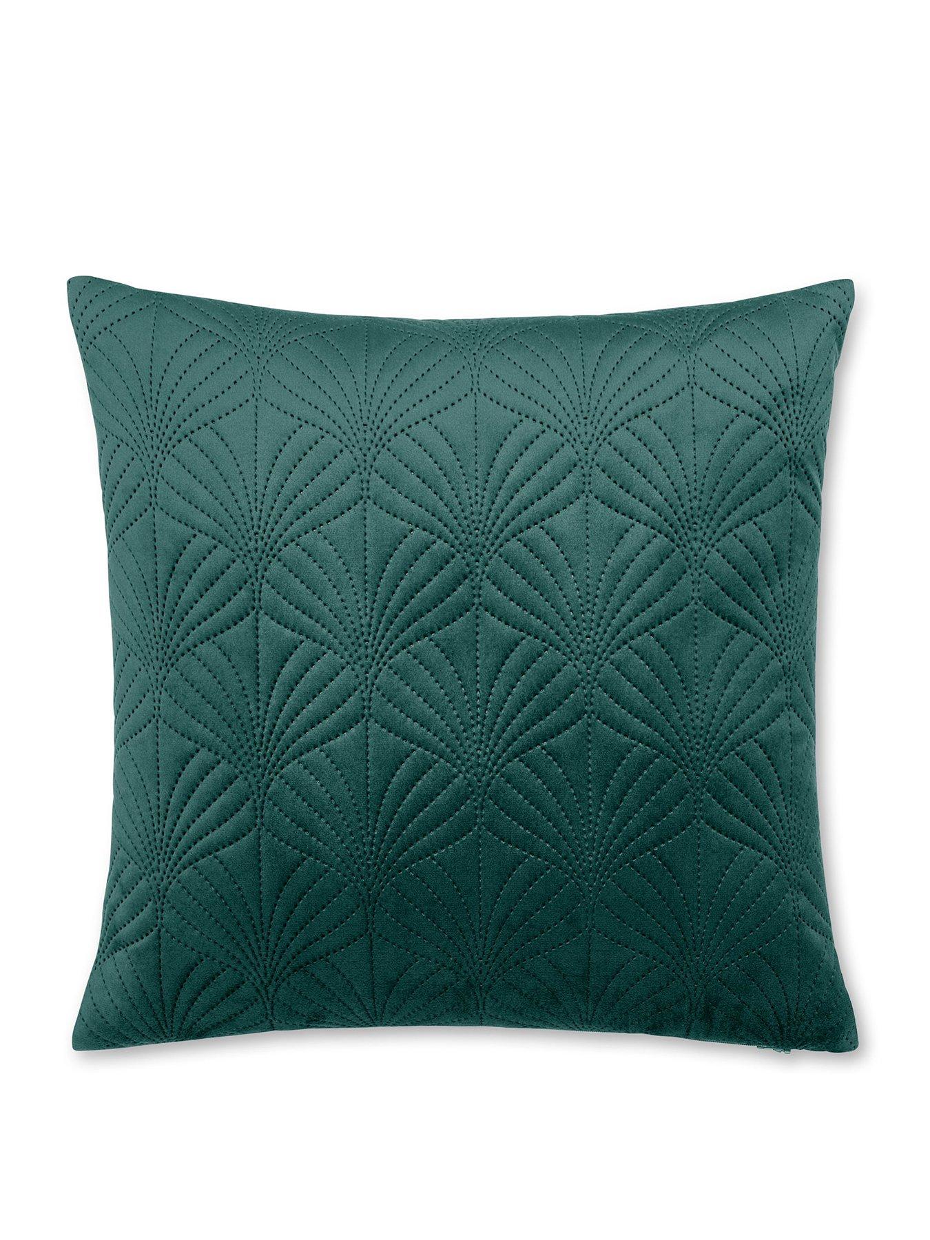 catherine-lansfield-art-deco-pearl-filled-cushion-greenstillFront