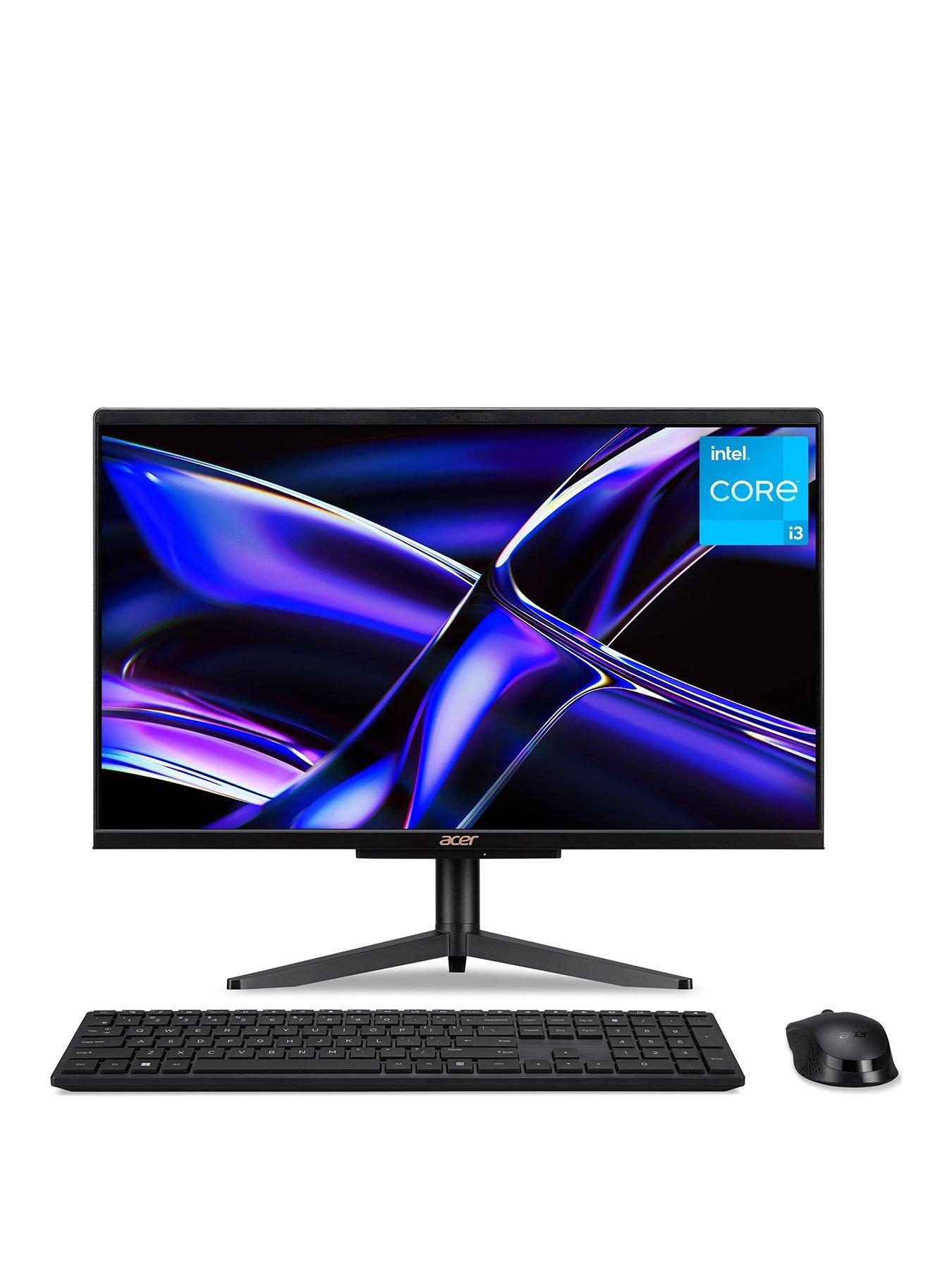 undefined Acer Aspire - 21.5in - FHD All-In-One Desktop - Intel i3 N305 - 8GB RAM - 512GB SSD - Black