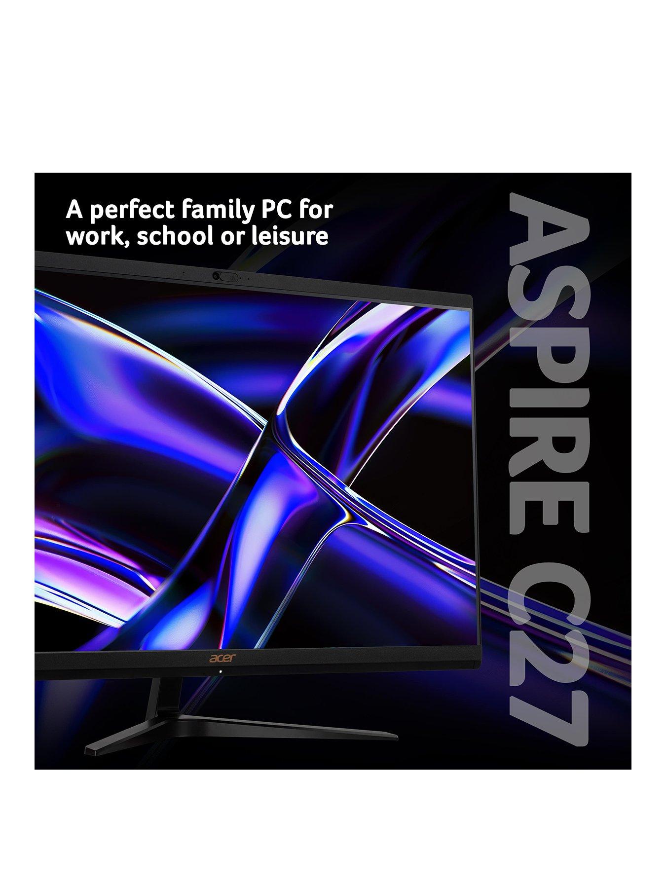 Image 2 of 8 of Acer Acer Aspire - 27in - FHD All-In-One Desktop - Intel Core i5-12450H - 8GB RAM - 512GB SSD - White
