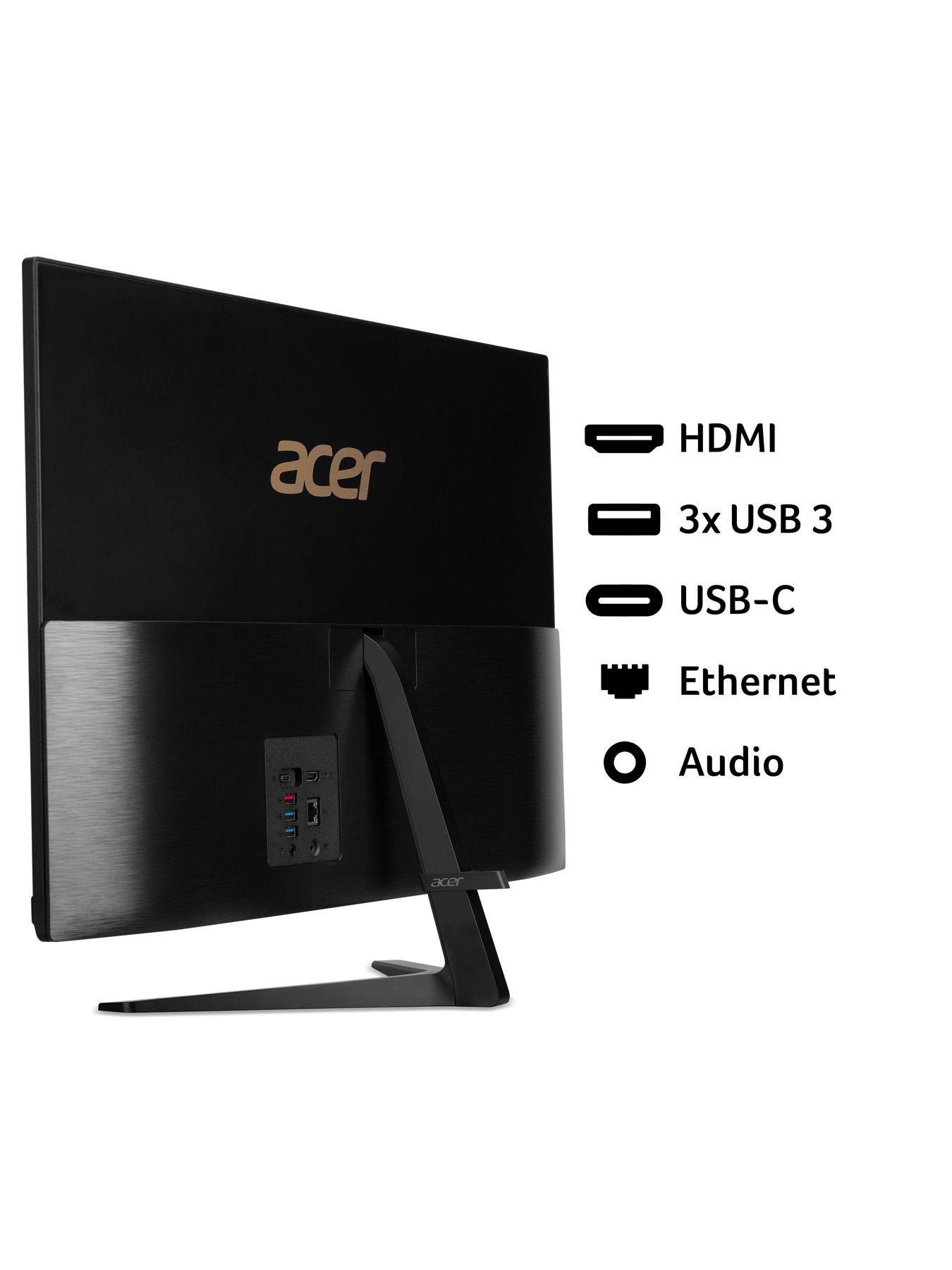 Image 6 of 8 of Acer Acer Aspire - 27in - FHD All-In-One Desktop - Intel Core i5-12450H - 8GB RAM - 512GB SSD - White