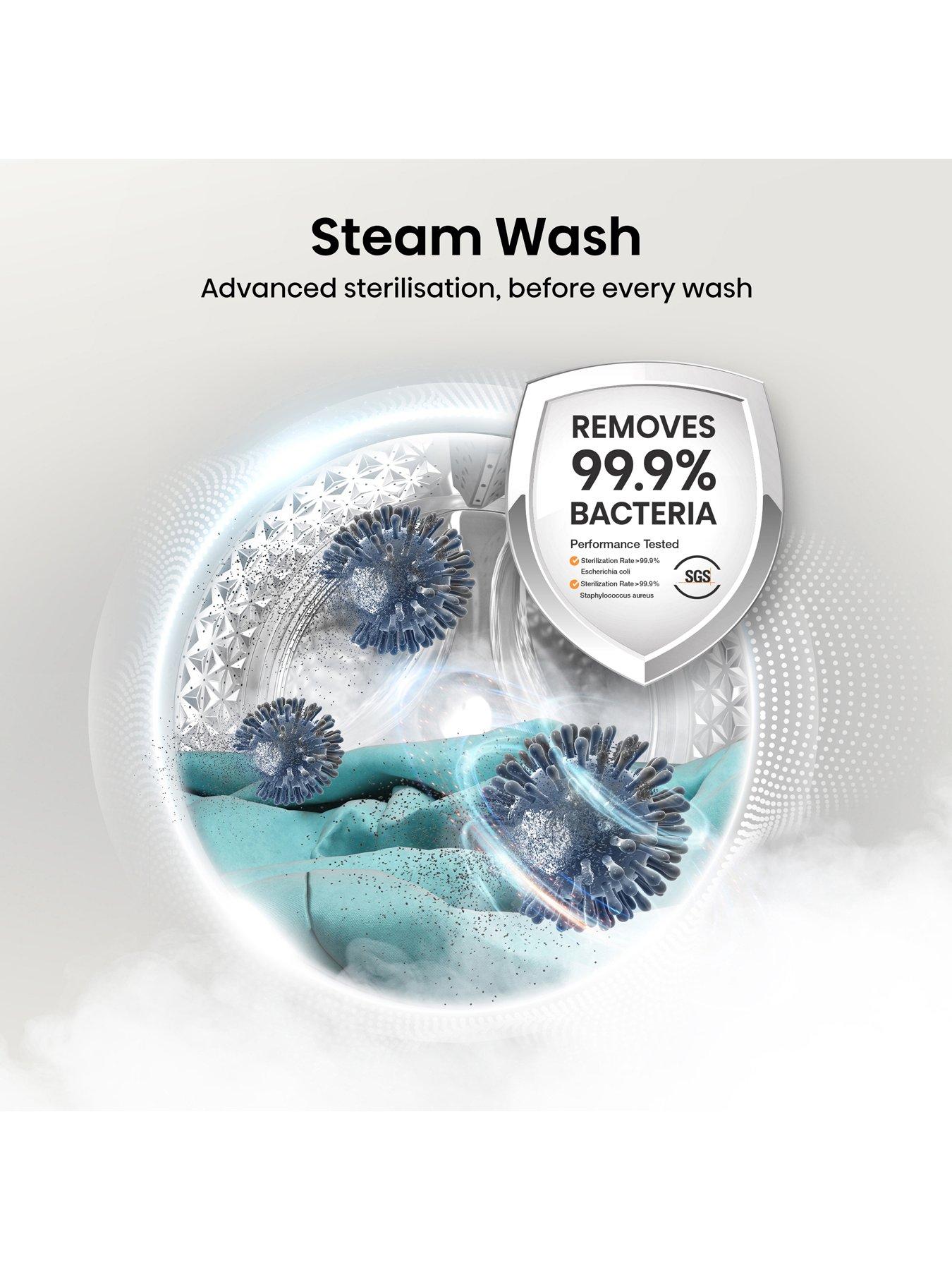 Image 4 of 8 of Hisense 3S Series WF3S1243BB3 WiFi-enabled 12kg Wash, 1400 Spin Washing Machine - Black