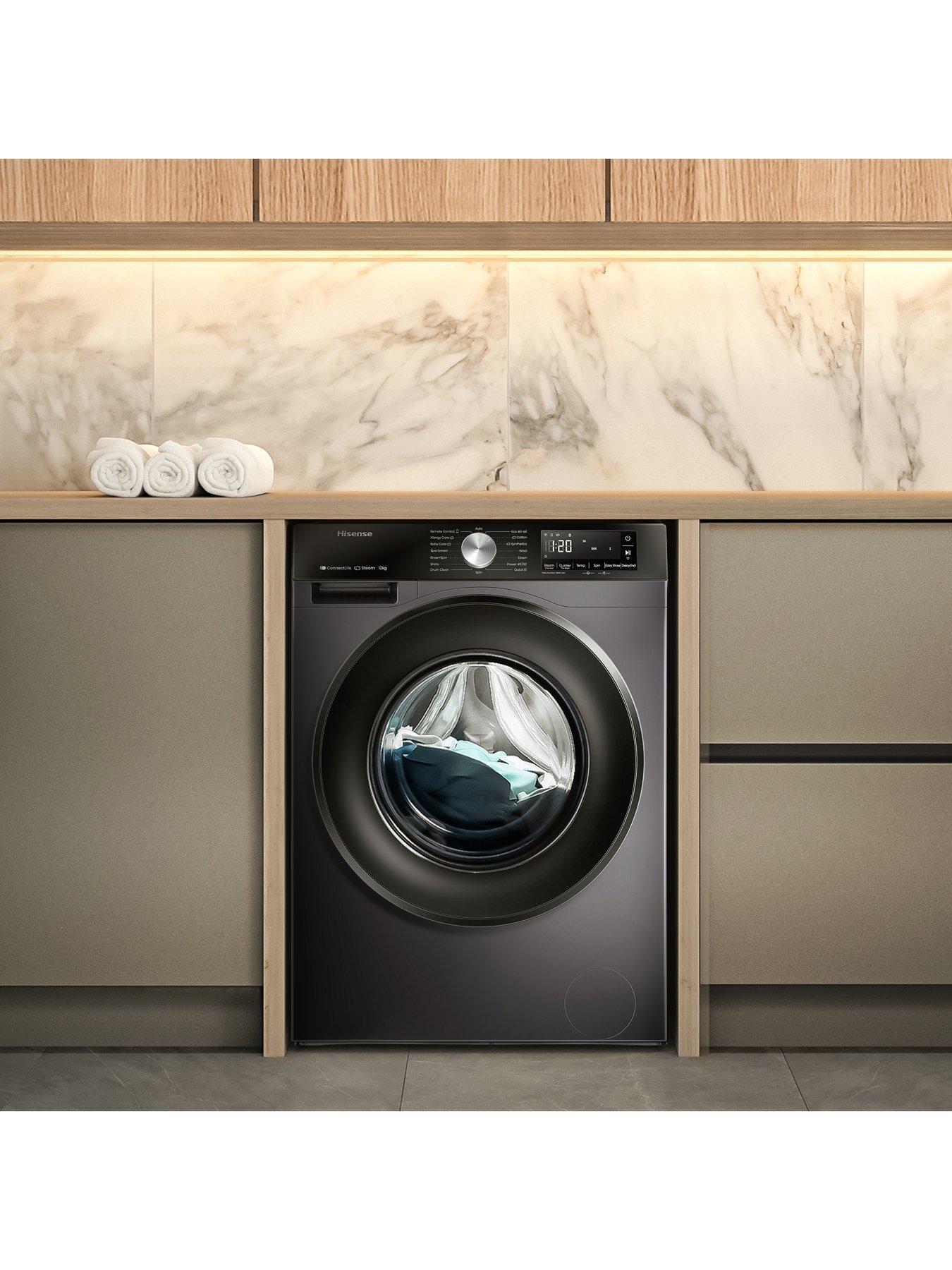 Image 6 of 8 of Hisense 3S Series WF3S1243BB3 WiFi-enabled 12kg Wash, 1400 Spin Washing Machine - Black