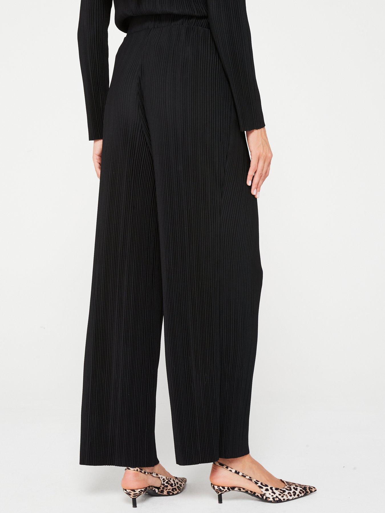 v-by-very-textured-wide-leg-trouser-co-ord-blackstillFront