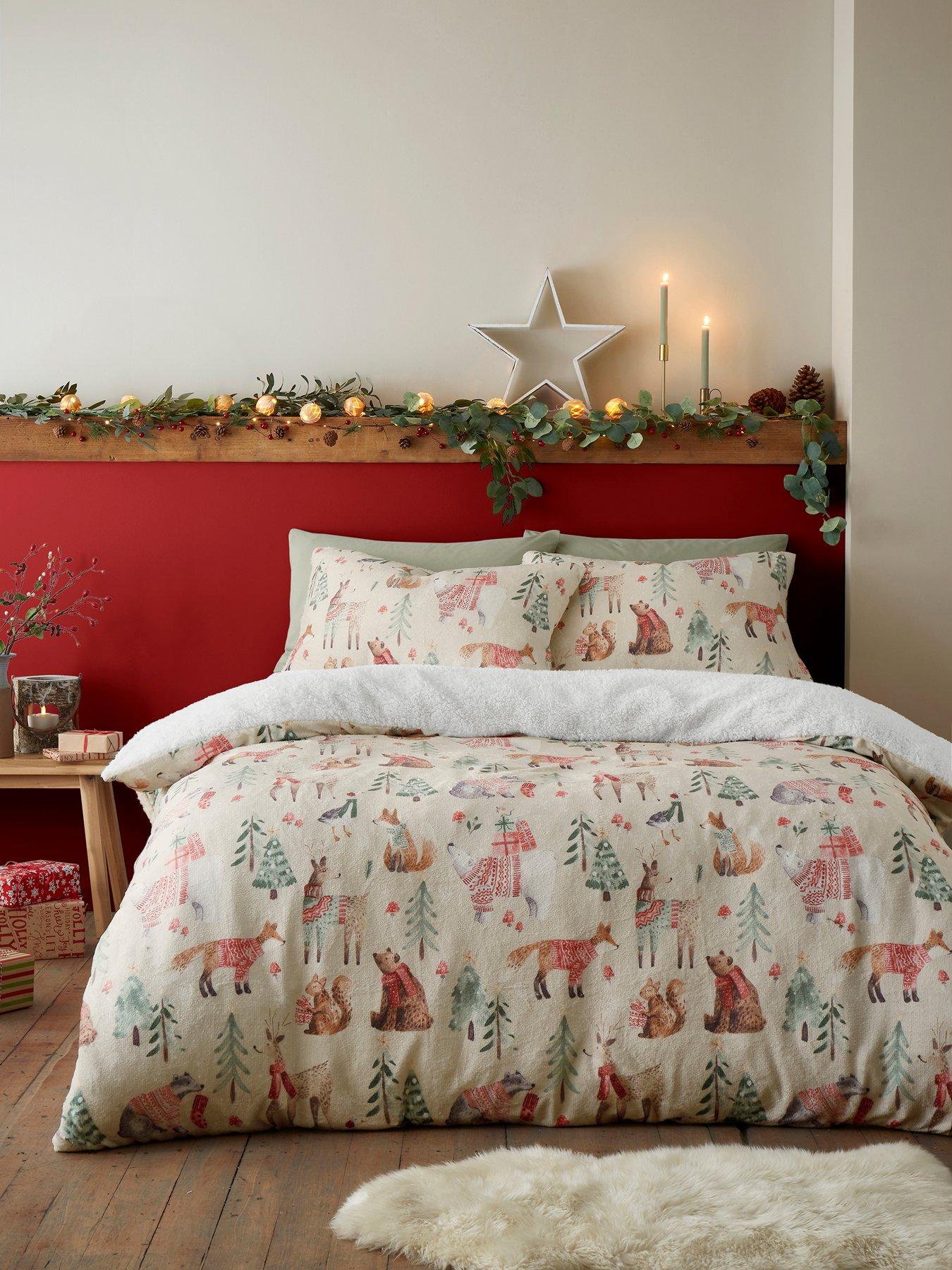 Woodland creatures duvet cover top