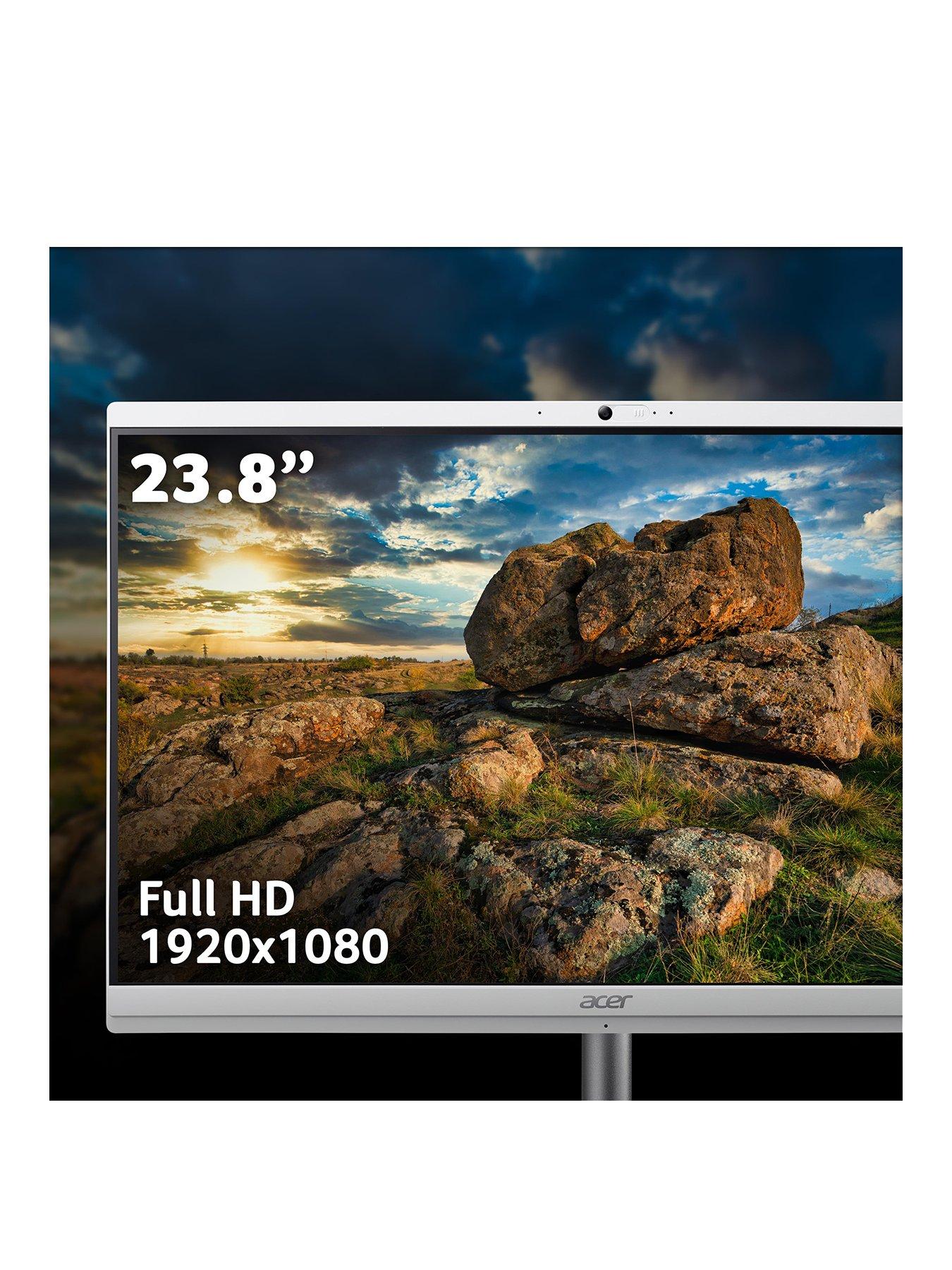 Image 3 of 8 of Acer Acer Aspire - 23.8in - FHD All-In-One Desktop - Intel Core Ultra 5 - 16GB RAM - 1TB SSD - White