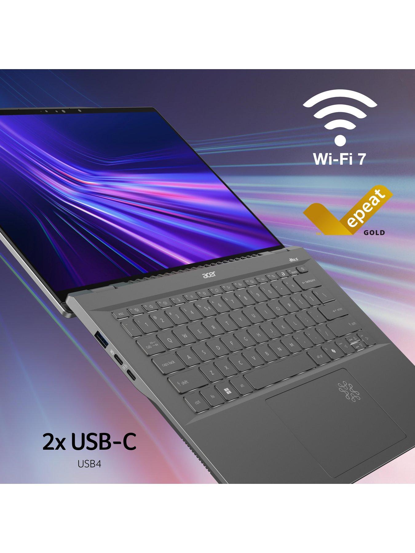 Image 7 of 8 of Acer Swift AI - 14in - FHD IPS Laptop - Snapdragon X Plus - 16GB RAM - 1TB SSD - Silver