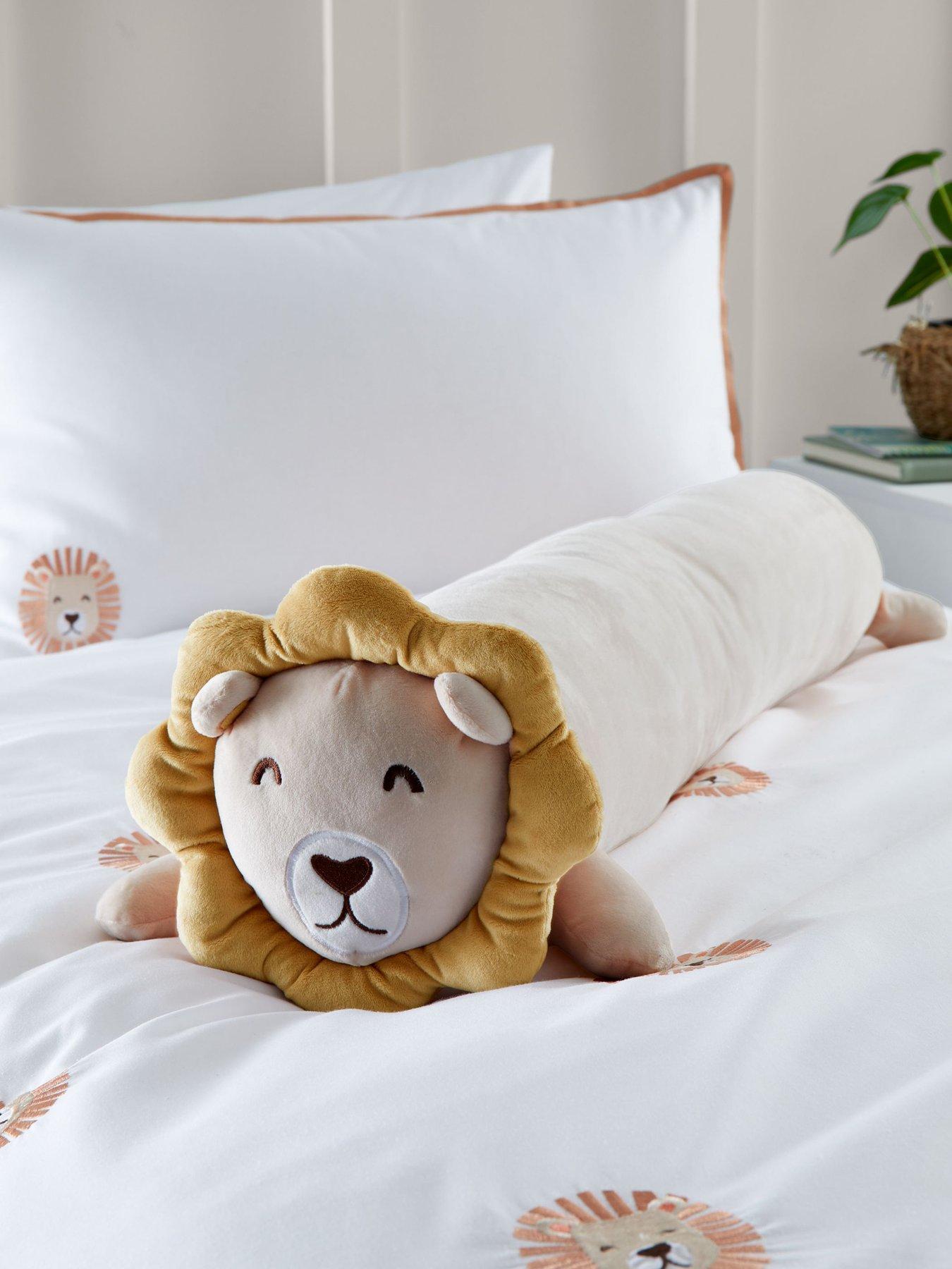 catherine-lansfield-cuddle-friends-lion-cushion-yellow