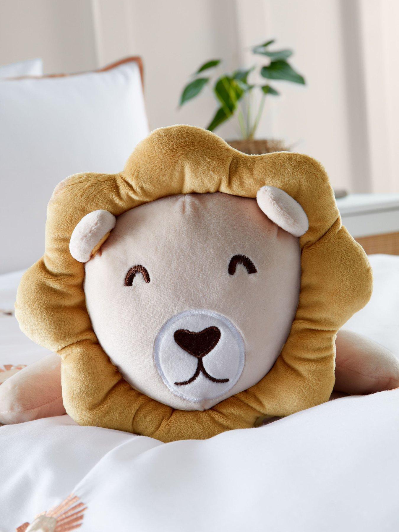 catherine-lansfield-cuddle-friends-lion-cushion-yellowback