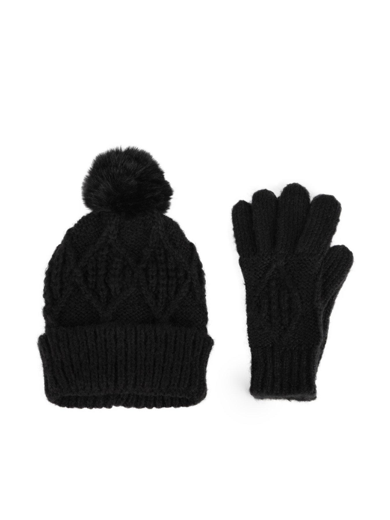 Image of TOTES Totes Knitted Hat and Glove Set