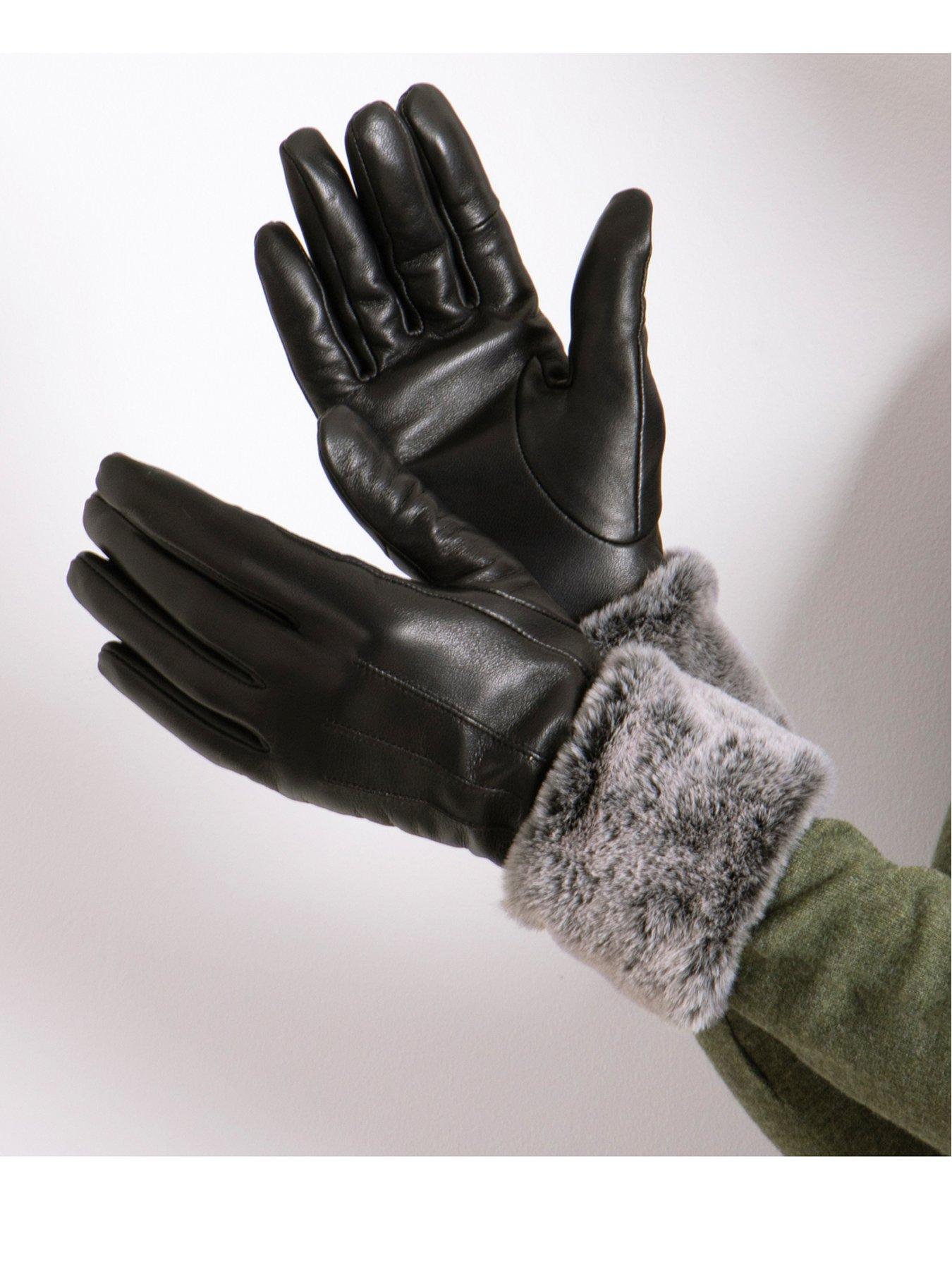 totes-totes-isotoner-leather-gloves-with-faux-fur-cuffstillFront