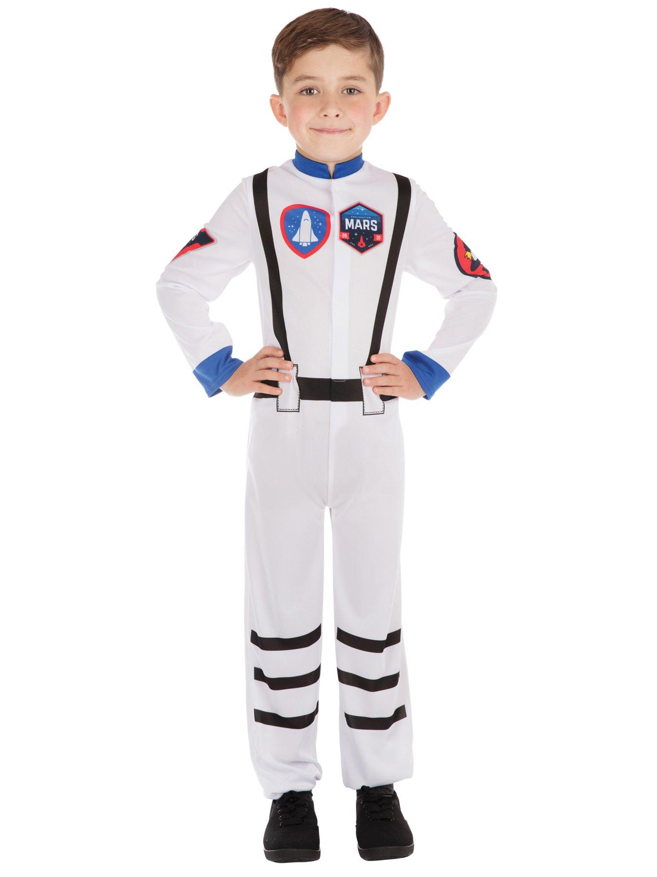 Children's Astronaut Costume White Jumpsuit