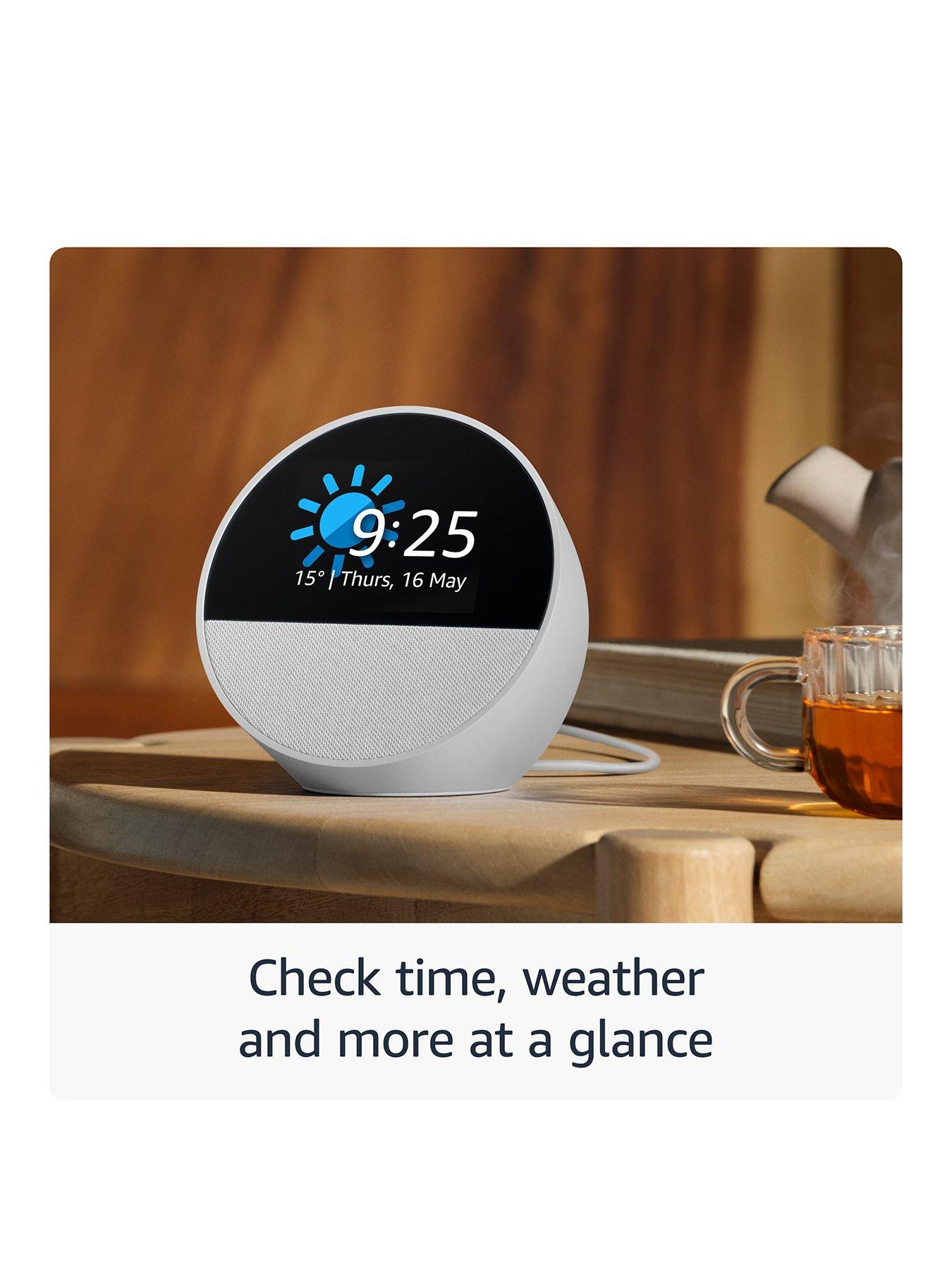 Image 3 of 7 of Amazon Amazon Echo Spot Alarm Clock with Alexa - Blue