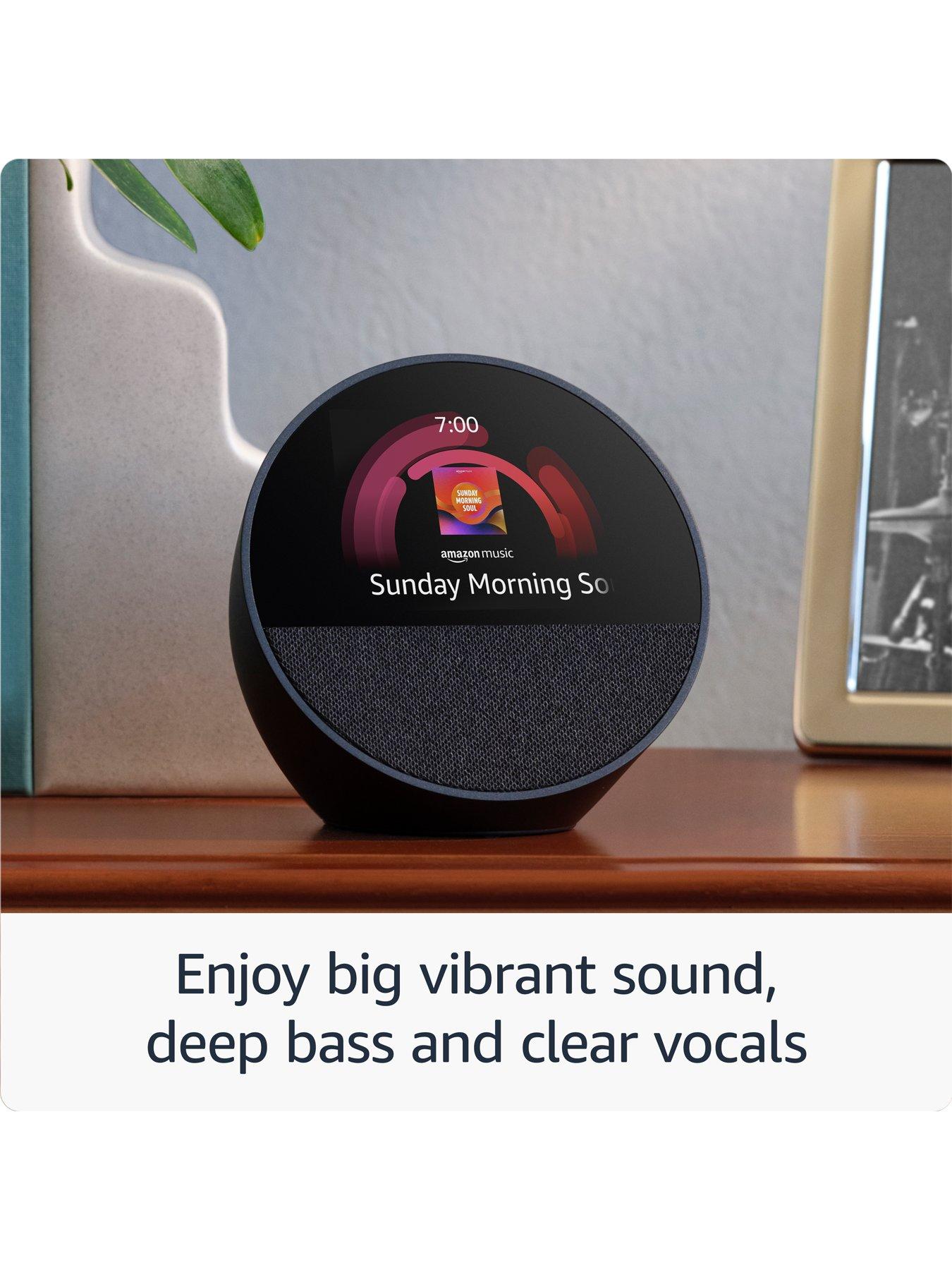 Image 4 of 7 of Amazon Amazon Echo Spot Alarm Clock with Alexa - White