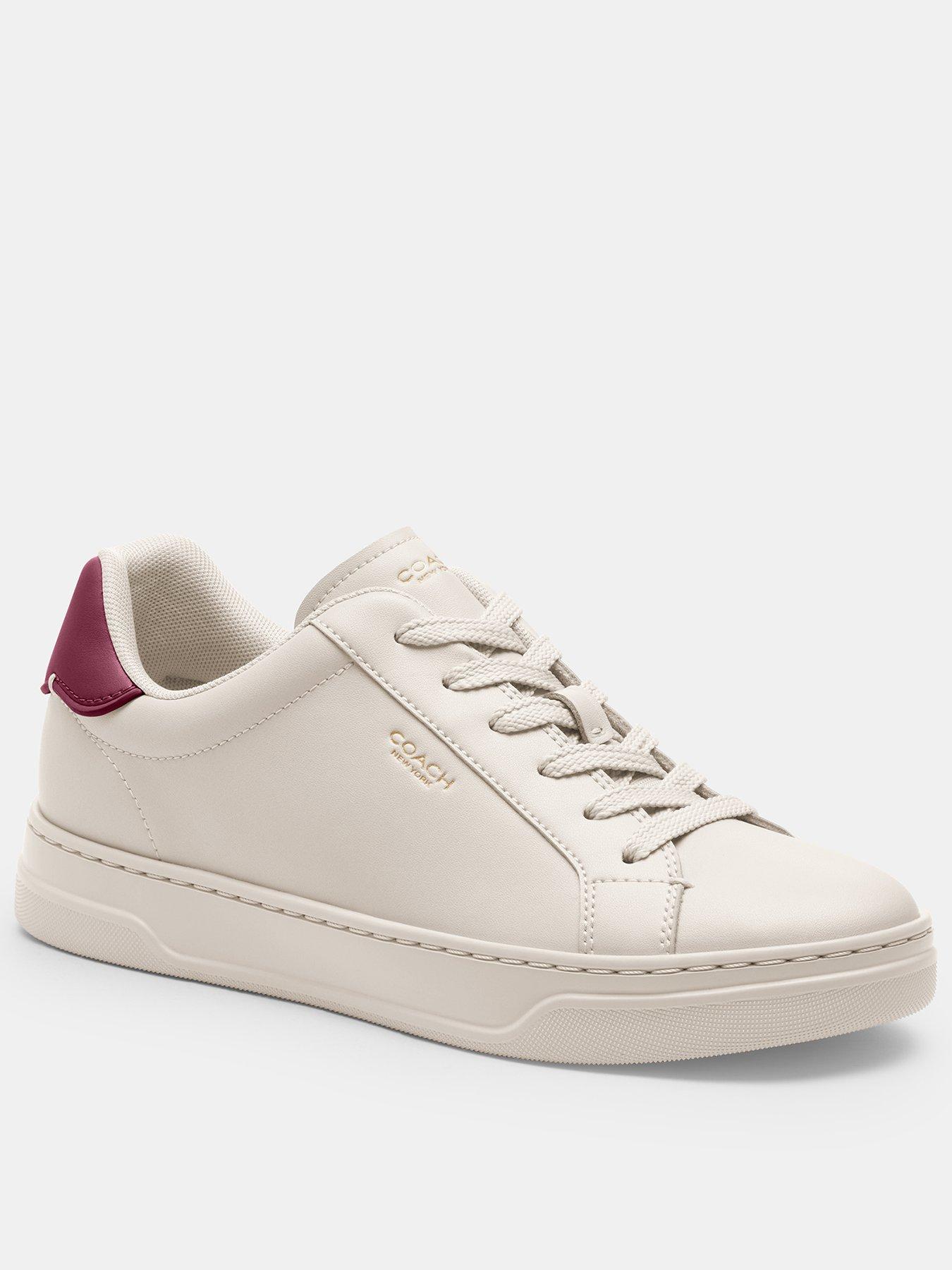 Image 1 of 5 of COACH High Line Leather Sneakers - Pink