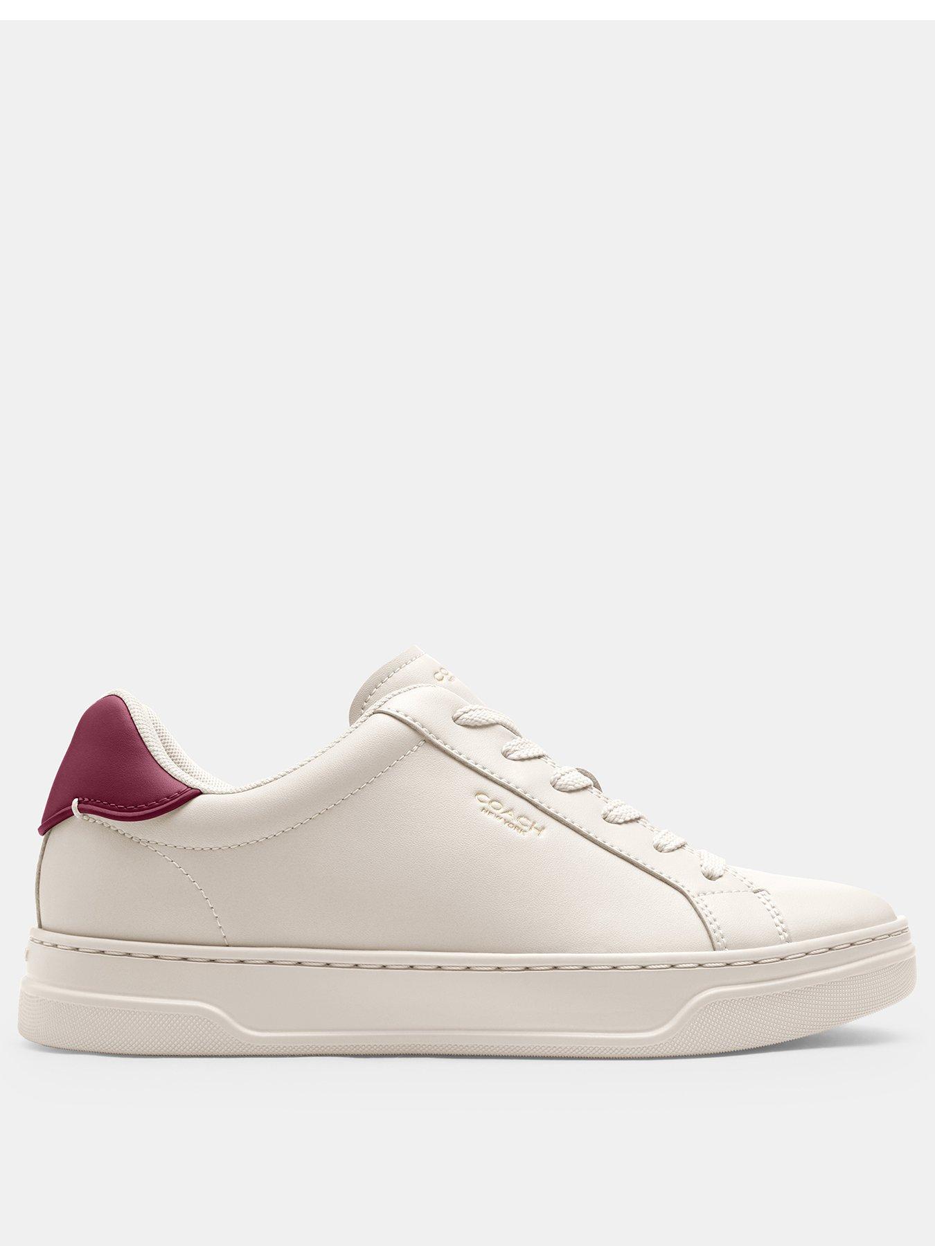Image 2 of 5 of COACH High Line Leather Sneakers - Pink