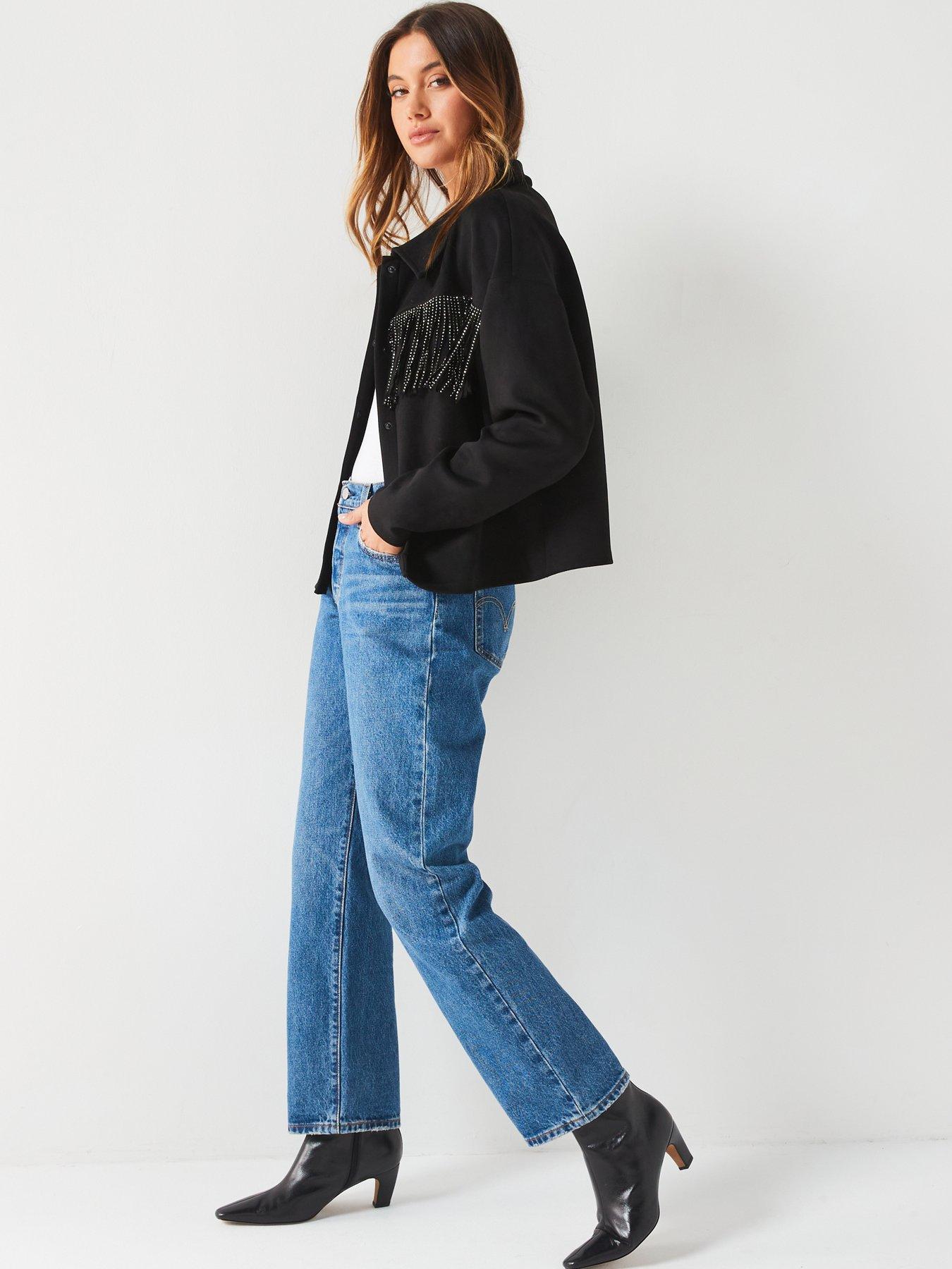 v-by-very-diamonte-fringe-suede-look-shacket-blackback