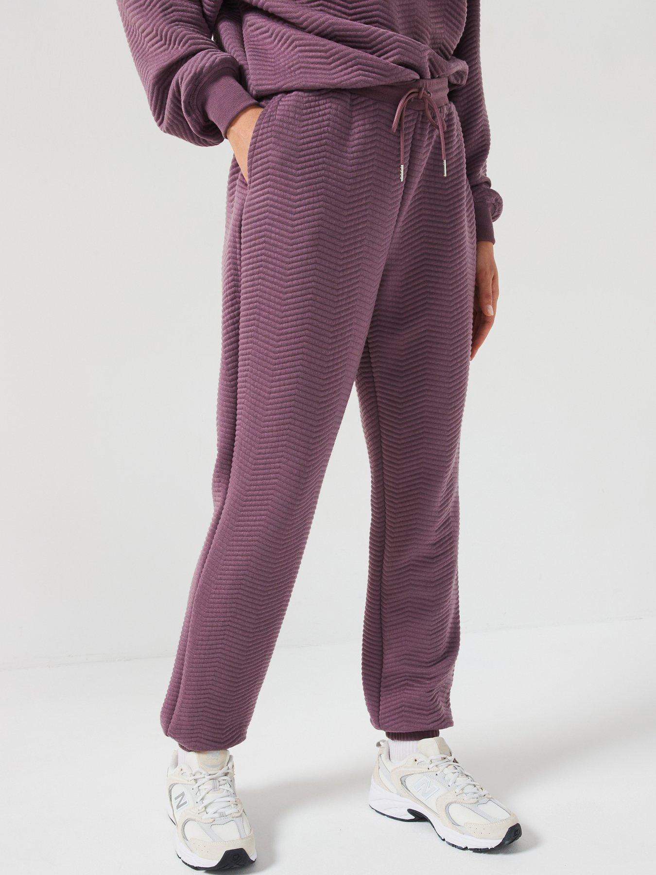 undefined Quilted Jogger - Purple