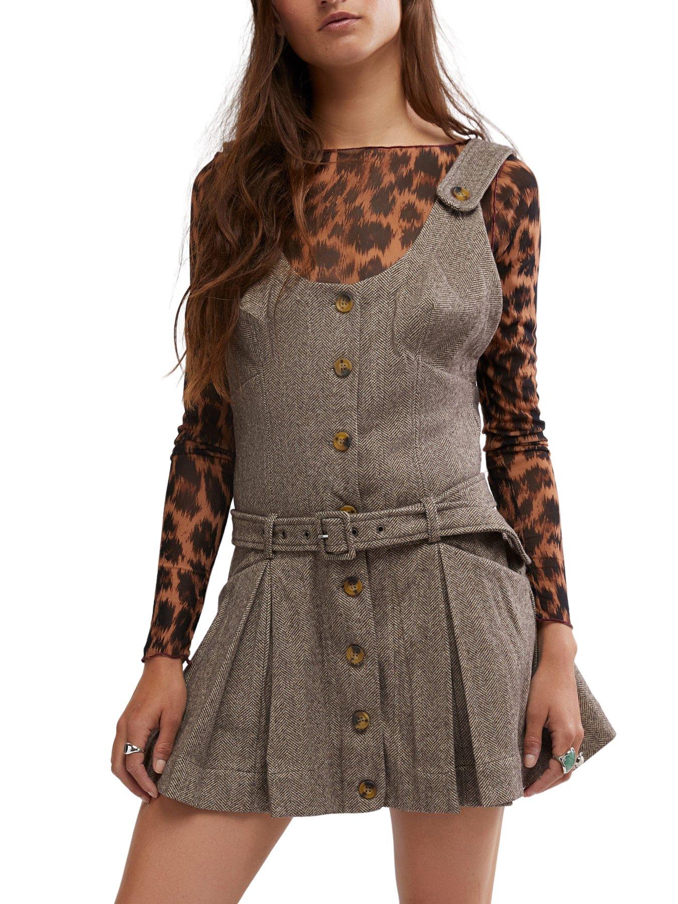 free-people-belong-together-mini-pinafore-dress-brown