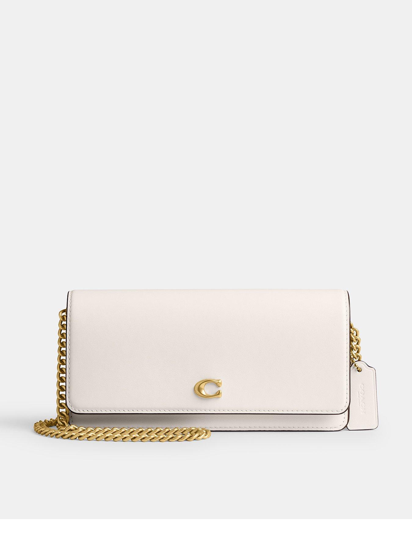 coach-evie-leather-long-wallet-with-chain