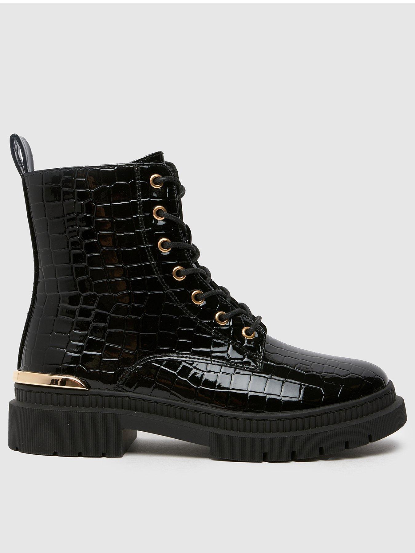 schuh-youth-cindy-patent-croc-lace-up-boots-black